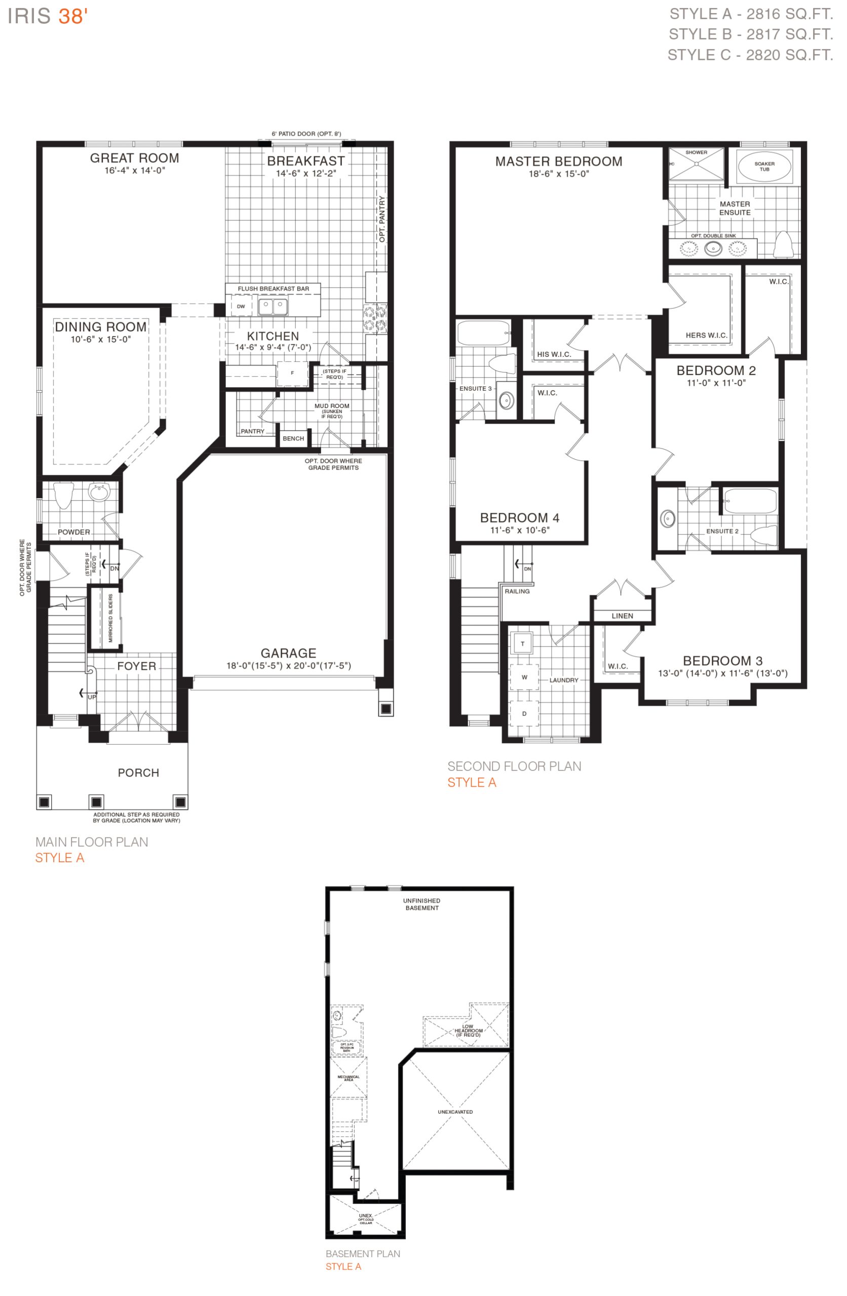 Iris 38' floor plan