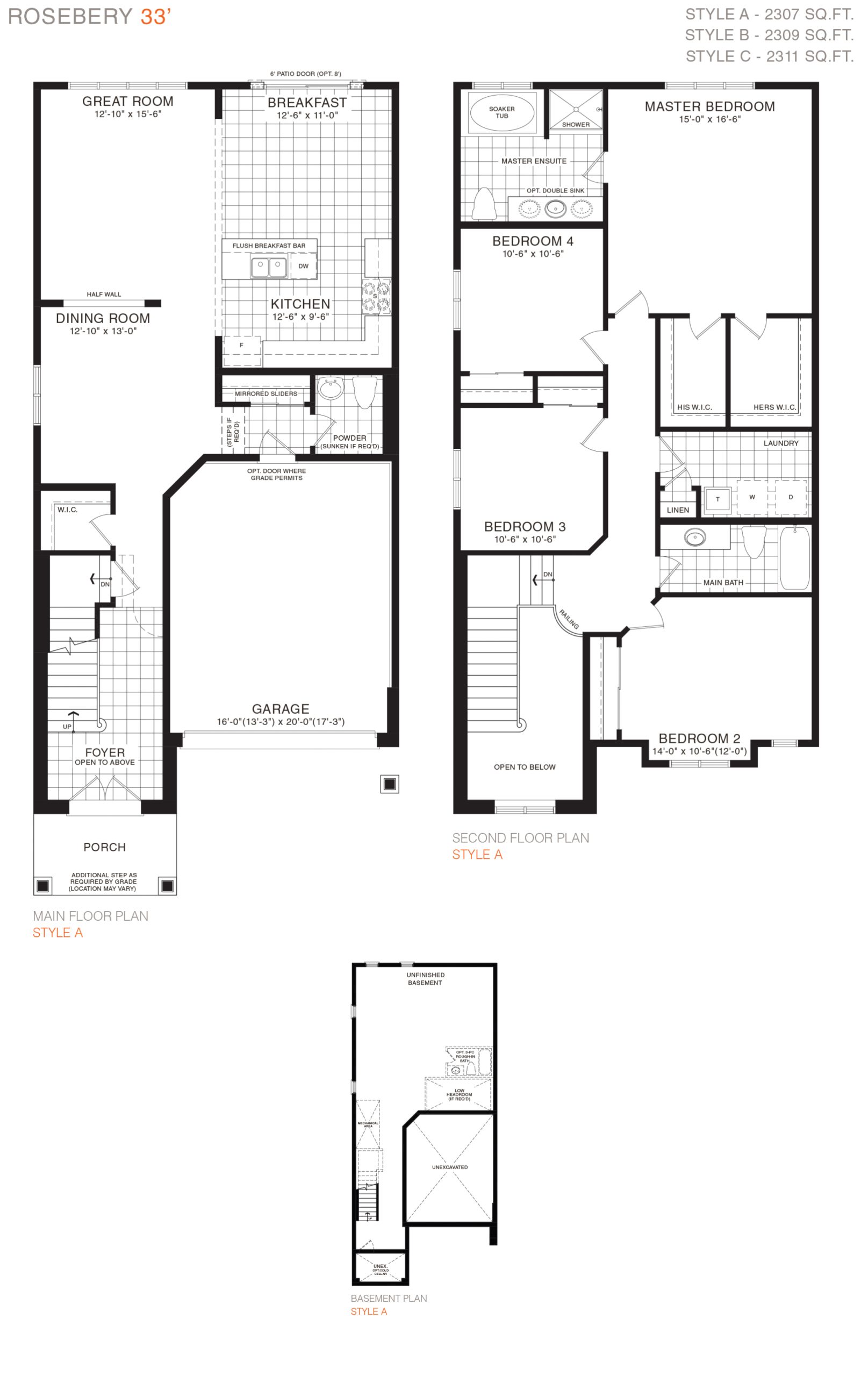 Roseberry 33' floor plan