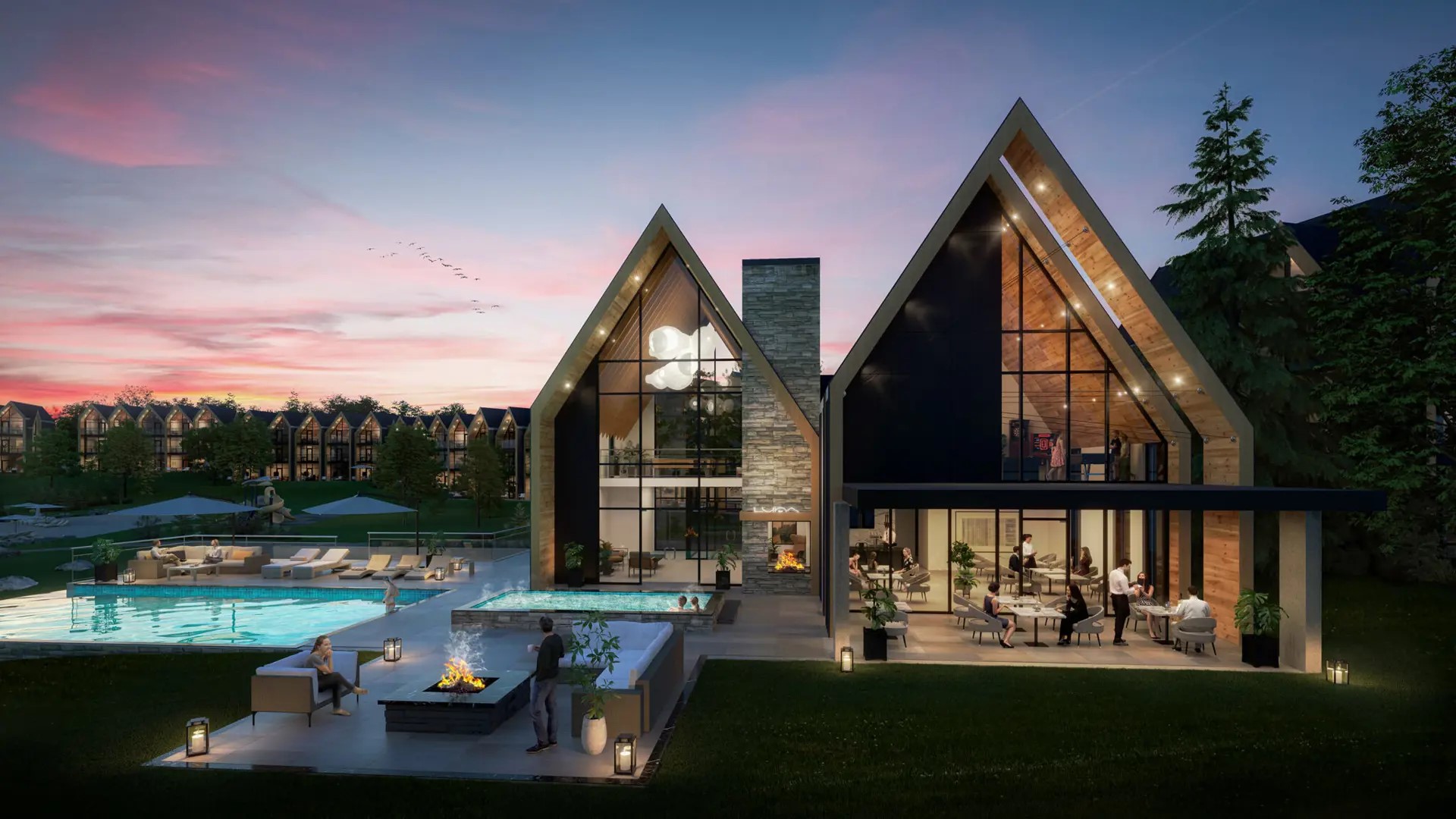 Luna Bay Muskoka Lakeside Cottages in Gravenhurst — rendering 2