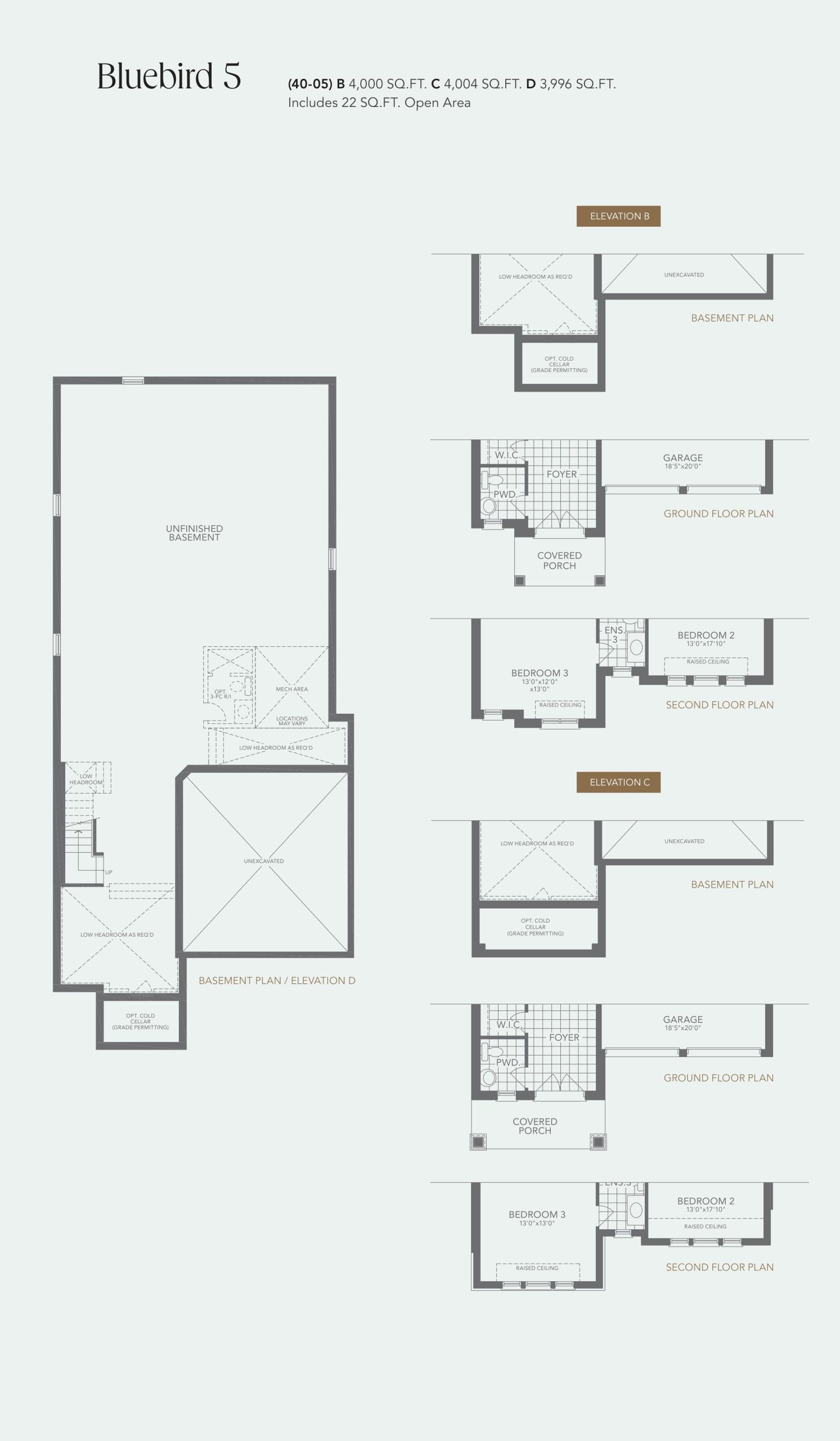 Bluebird 5 floor plan