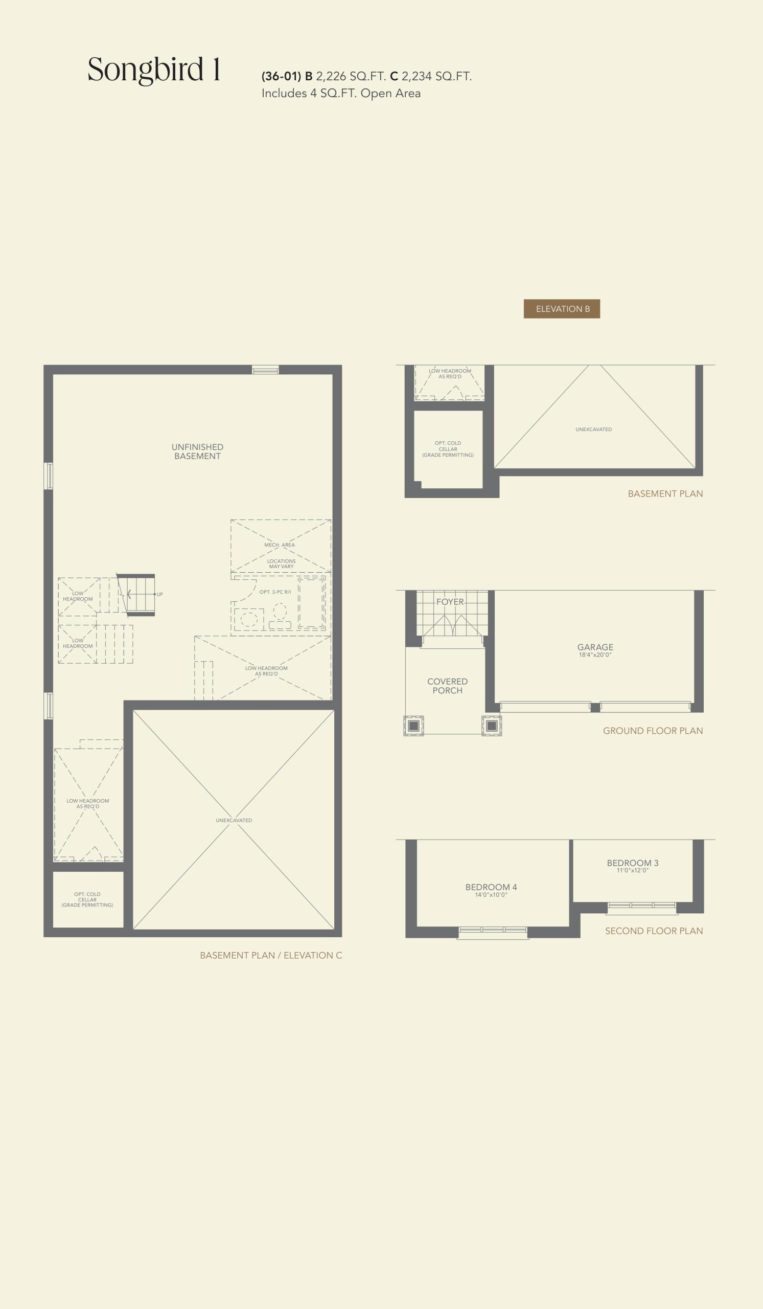 Songbird 1 floor plan