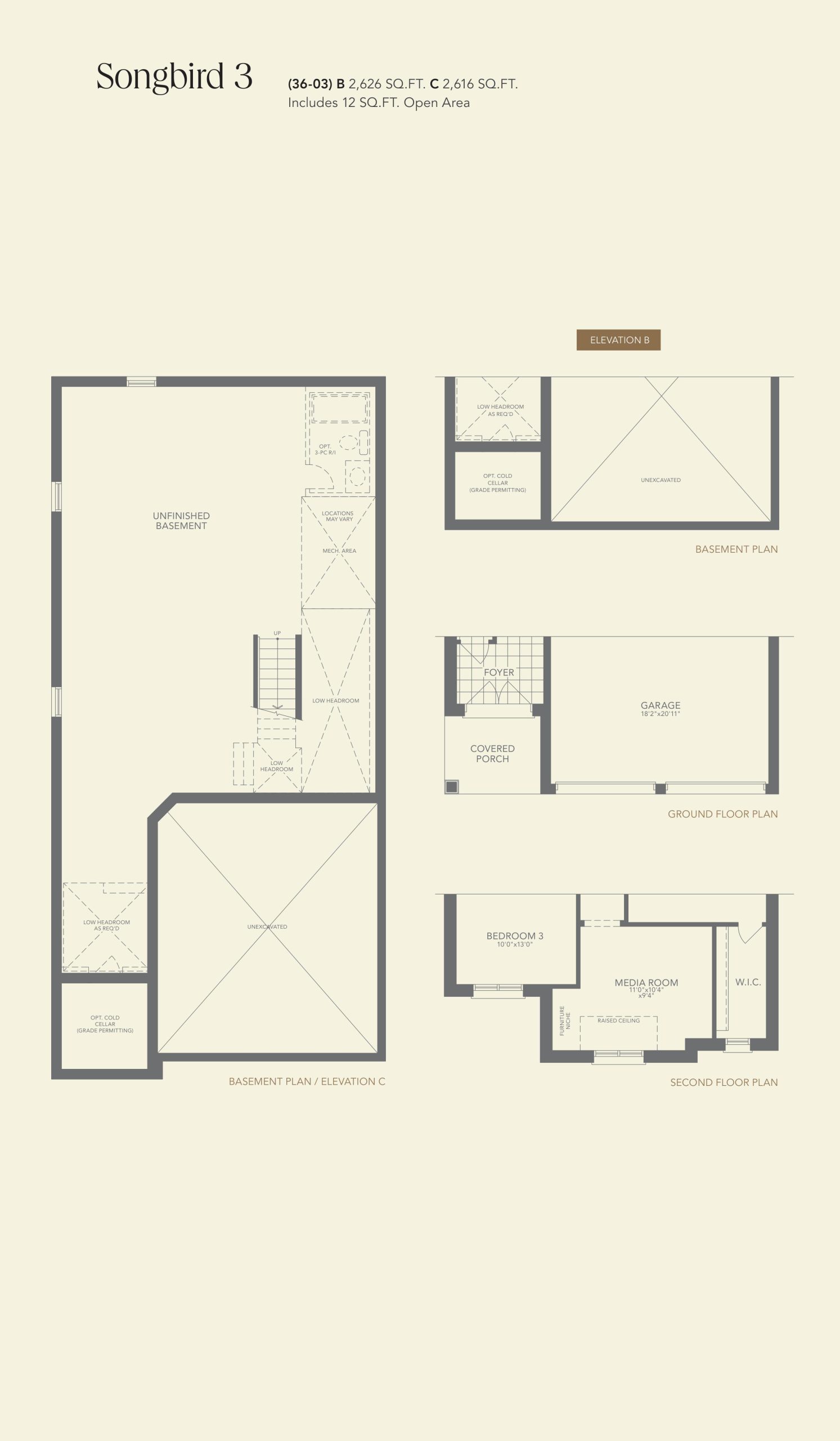 Songbird 3 floor plan