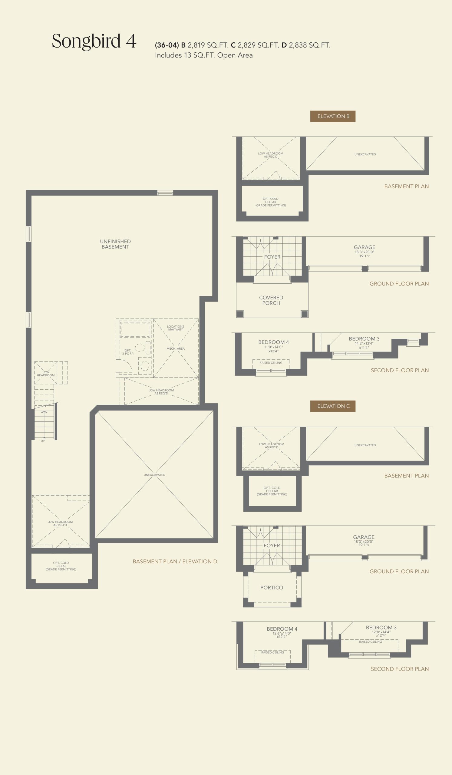 Songbird 4 floor plan