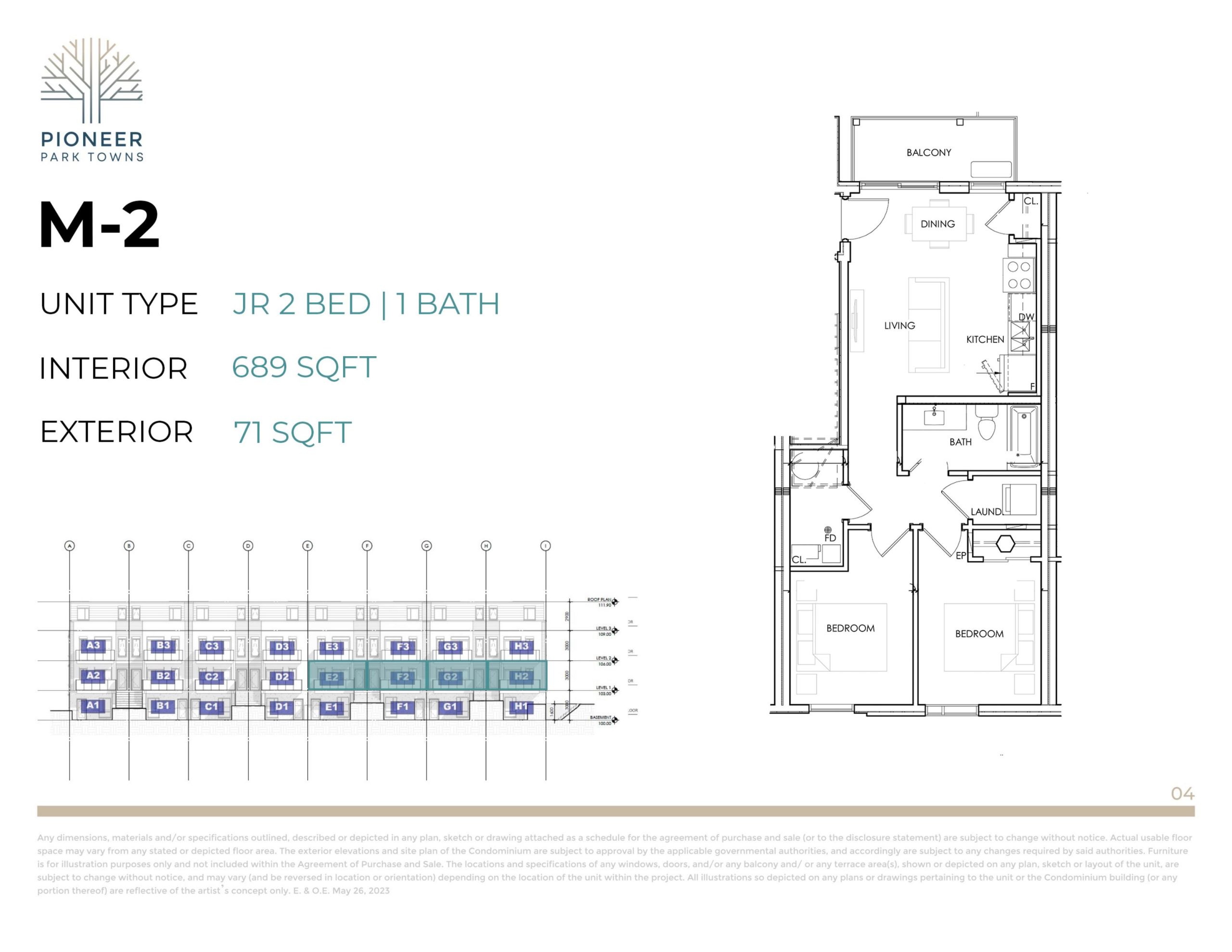 M-2 floor plan