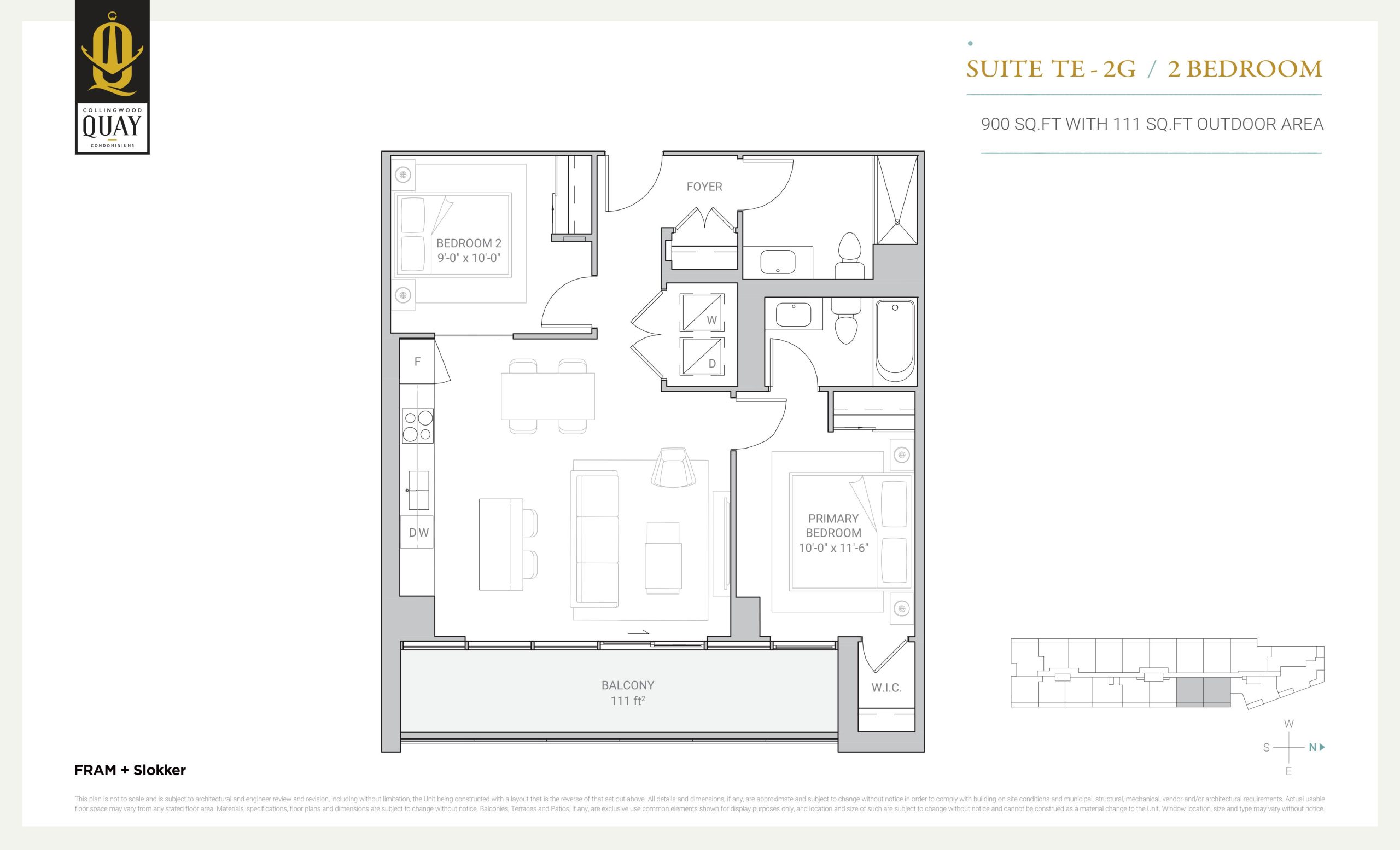 Suite TE-2G floor plan