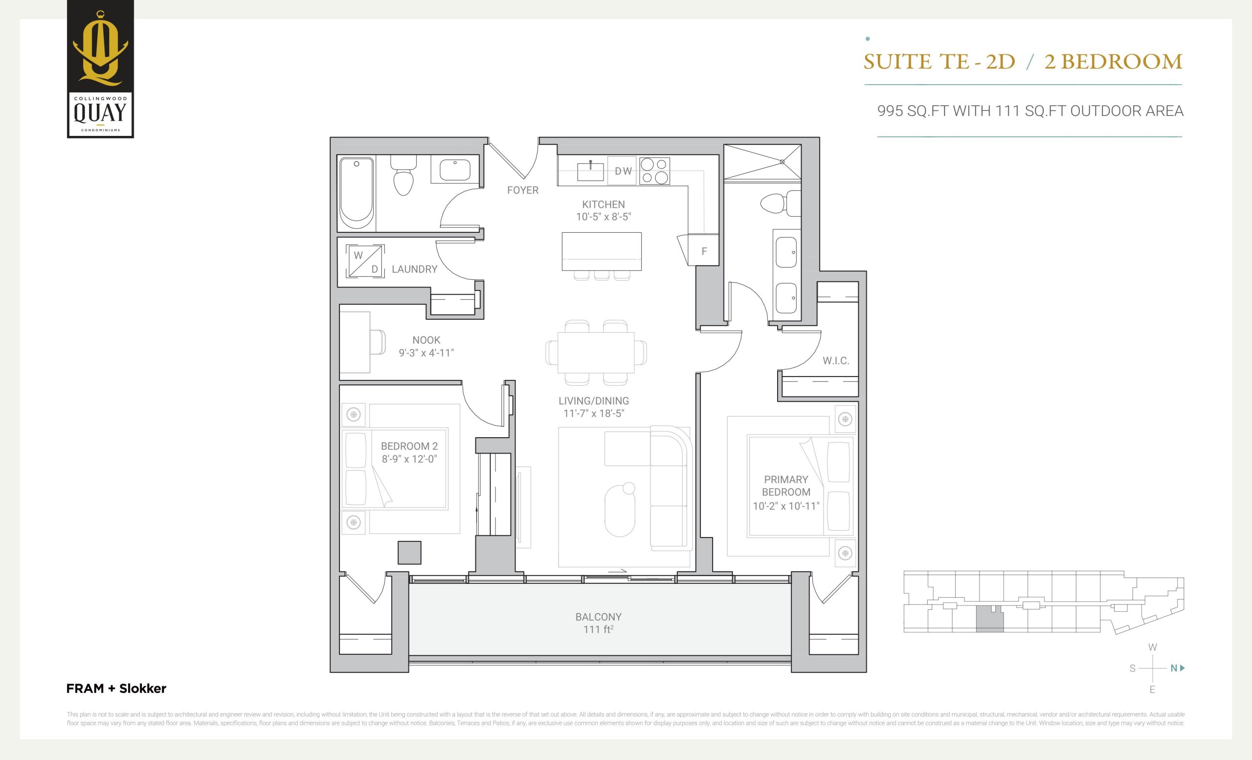 Suite TE-2D floor plan