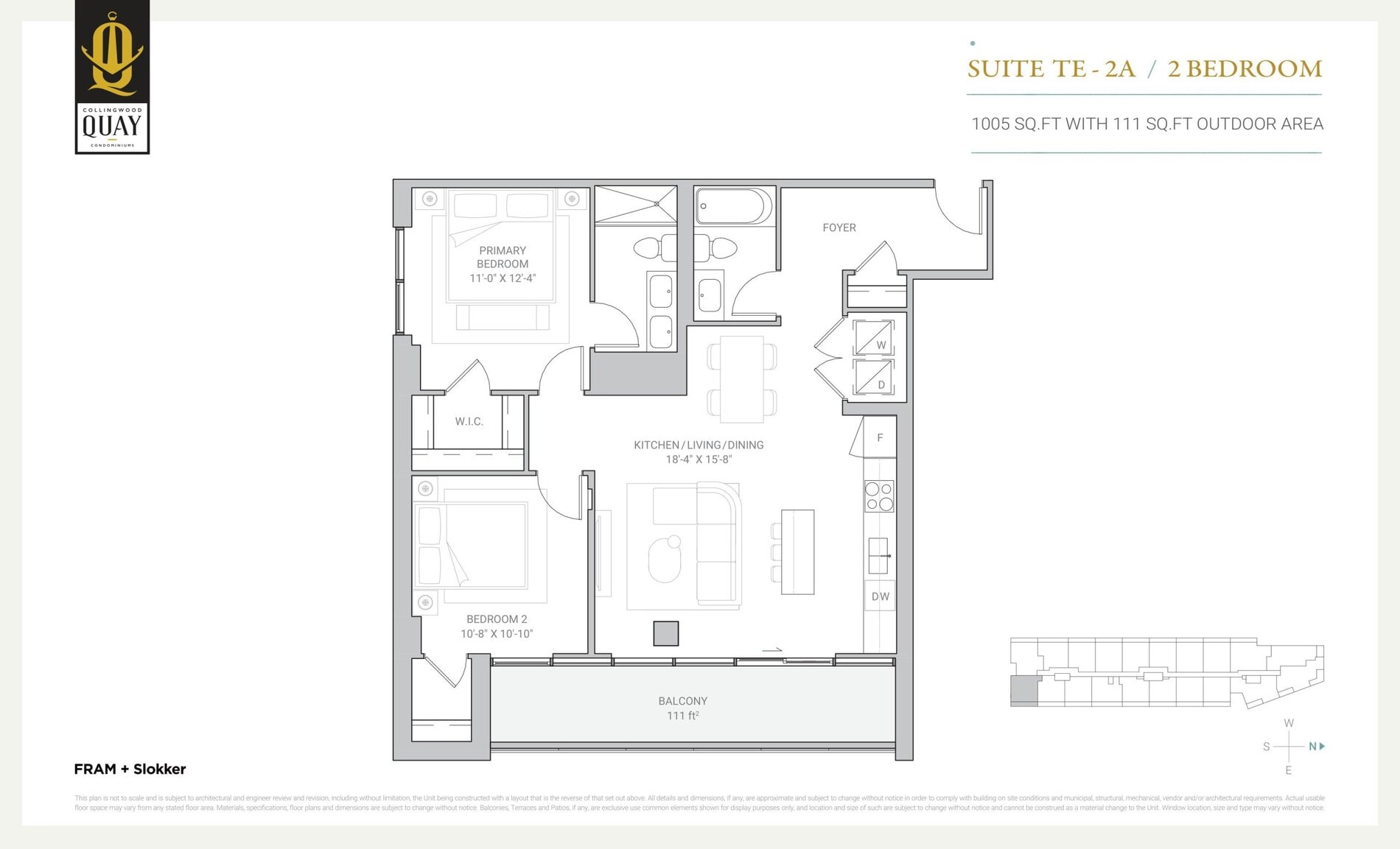 Suite TE-2A floor plan