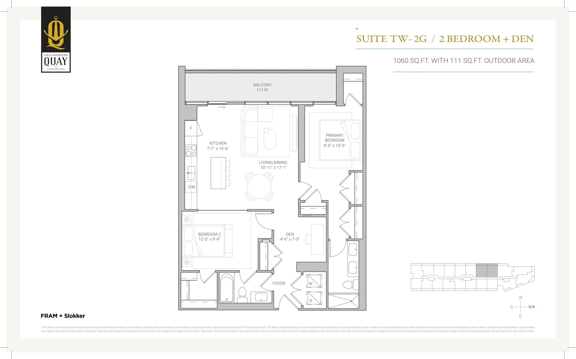 Suite TW-2G floor plan