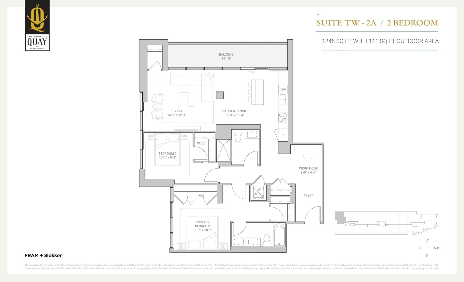 Suite TW-2A floor plan