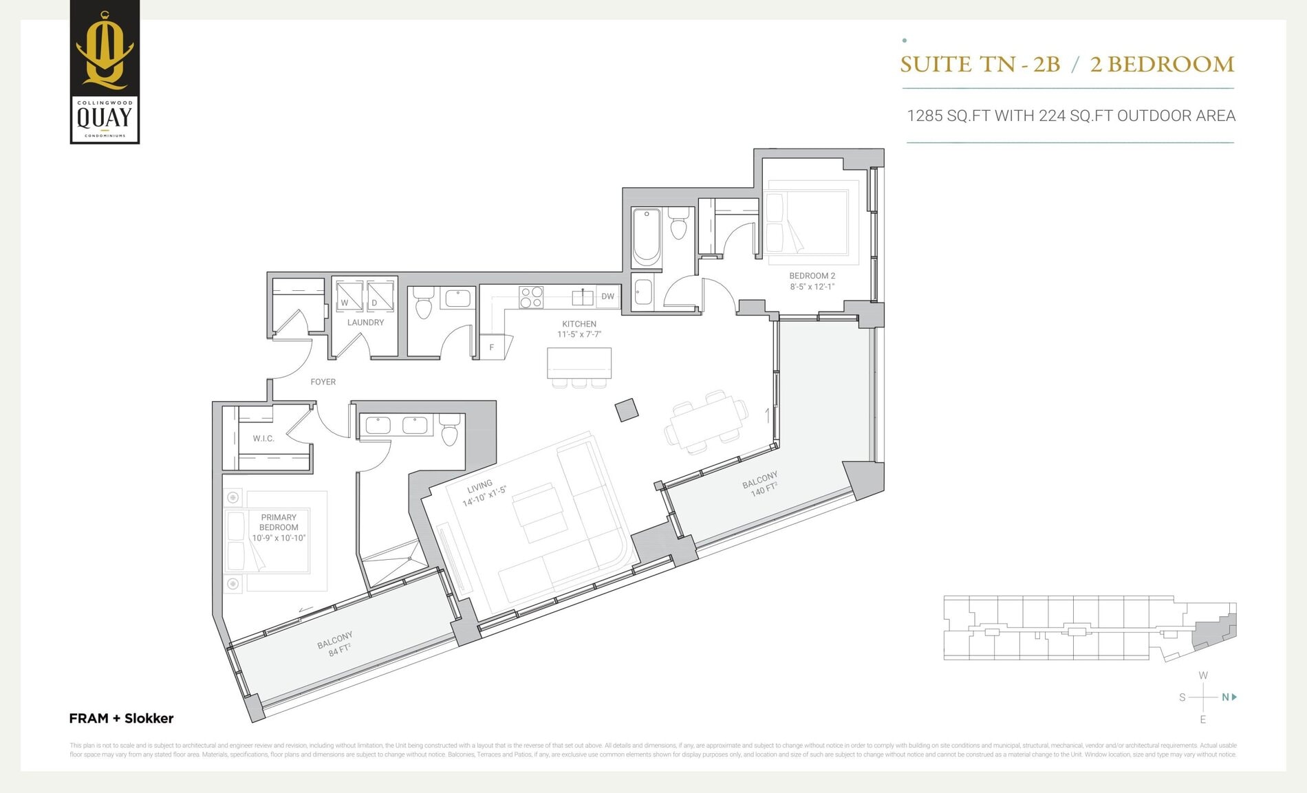 Suite TN-2B floor plan