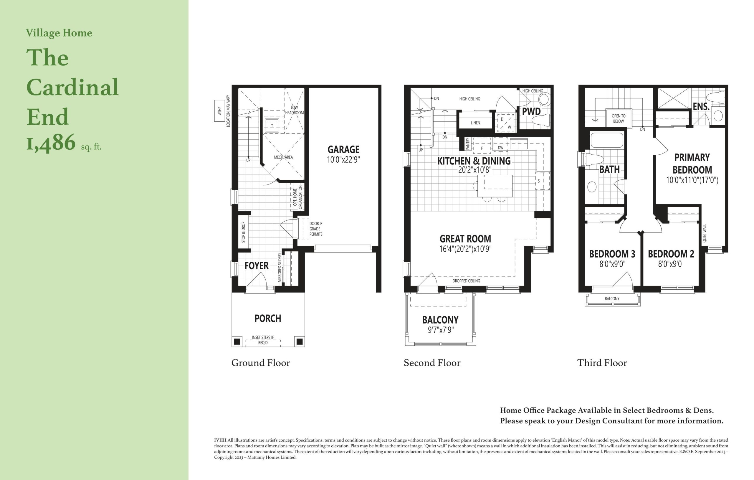 The Cardinal End floor plan