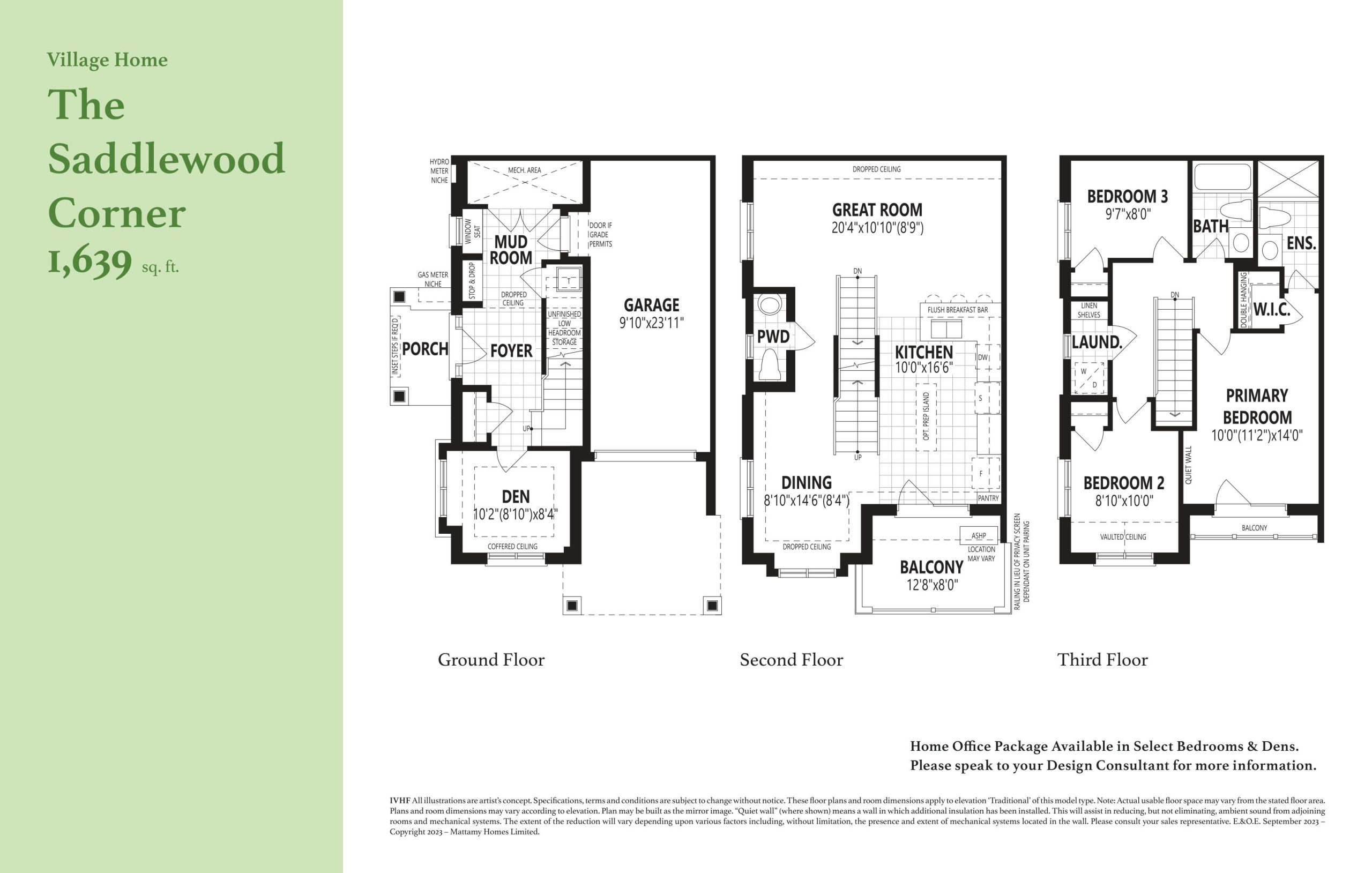 The Saddlewood Corner floor plan
