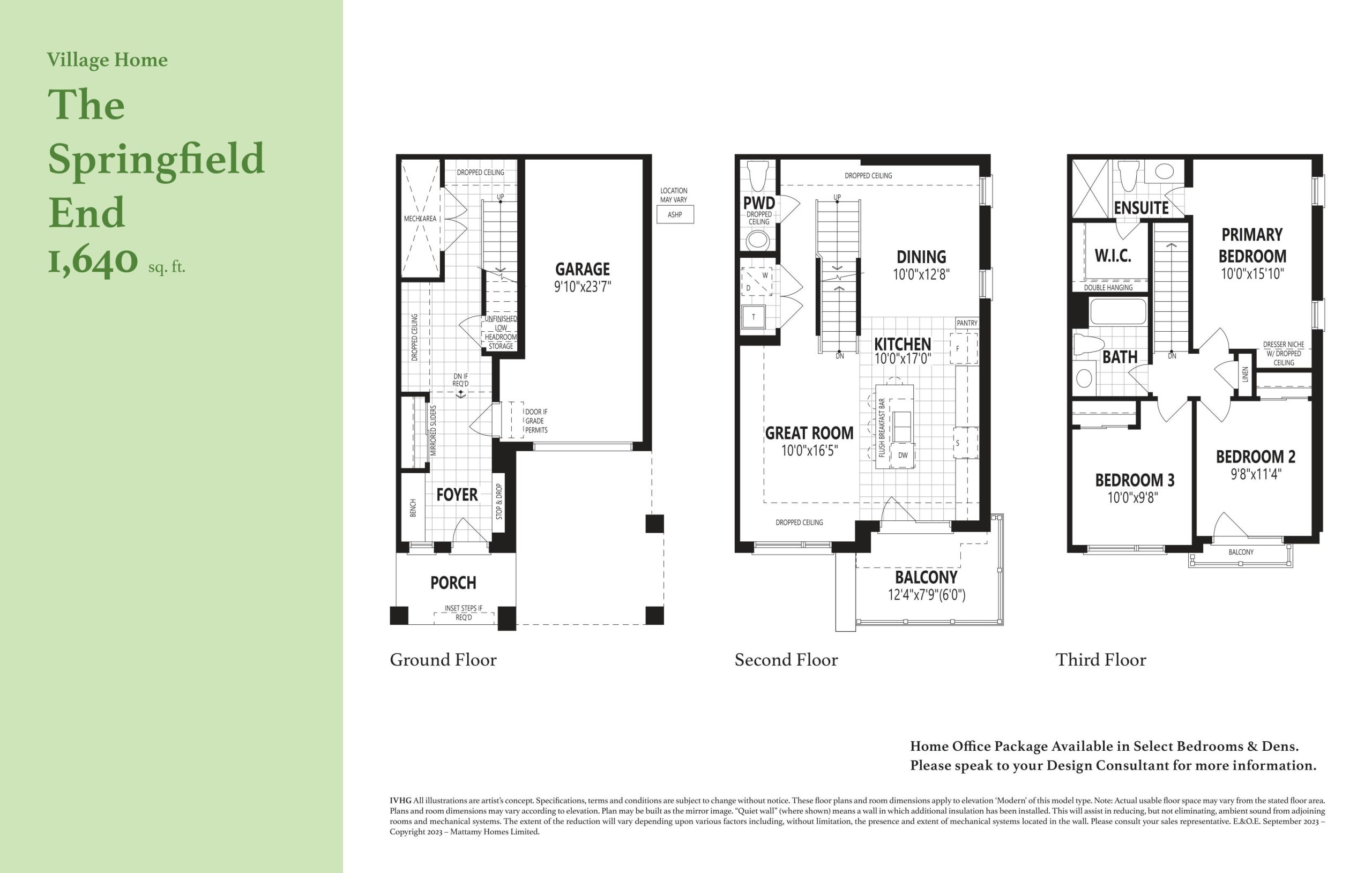 The Springfield End floor plan