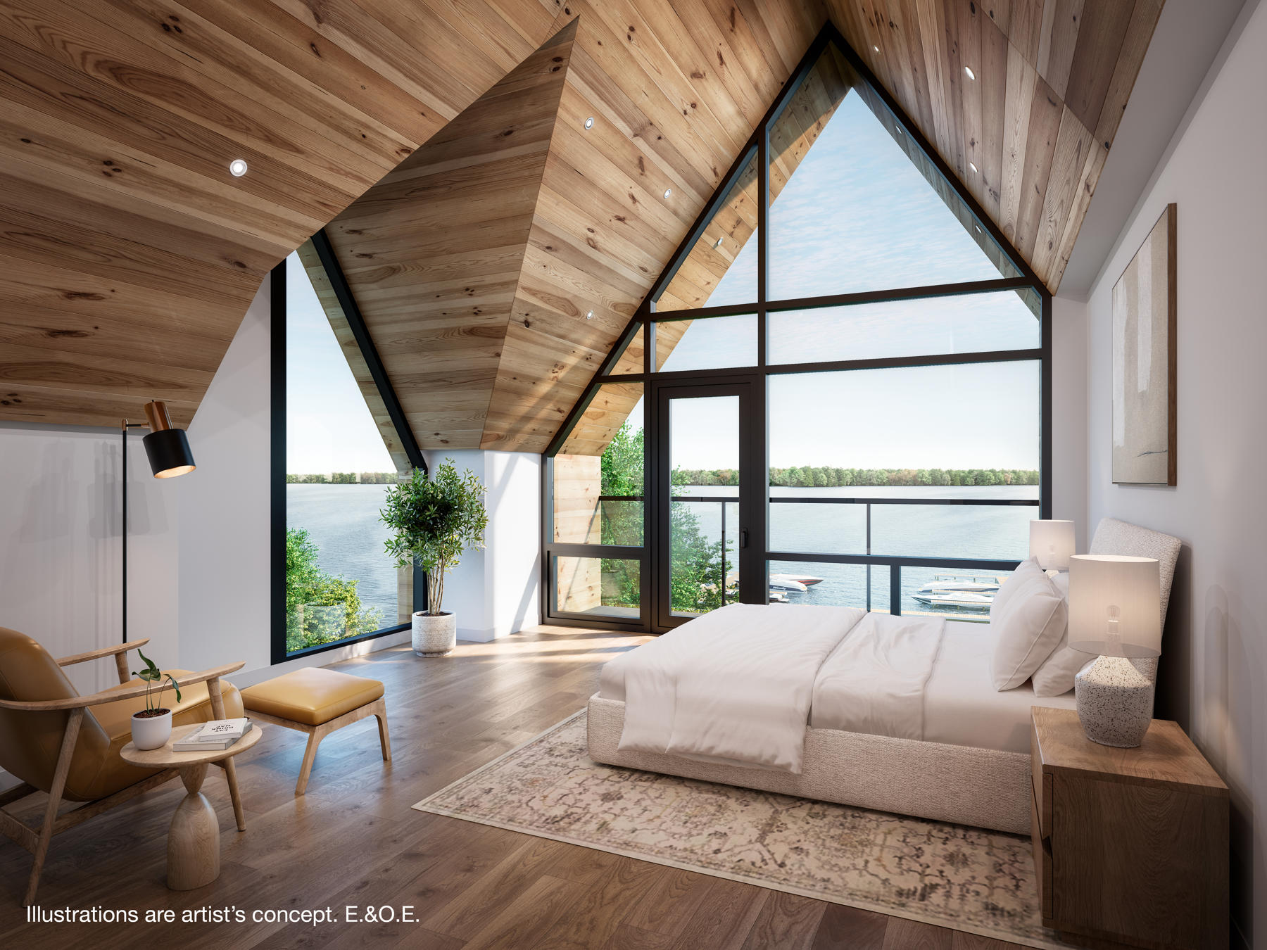 Luna Bay Muskoka Lakeside Cottages in Gravenhurst — rendering 11