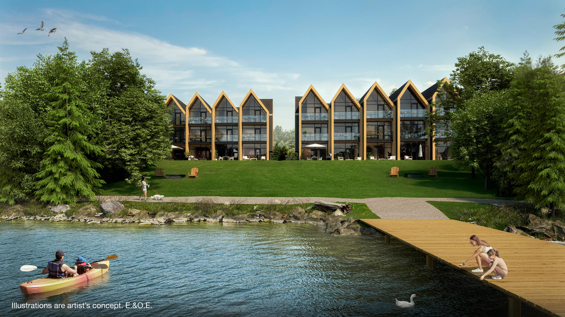 Luna Bay Muskoka Lakeside Cottages in Gravenhurst — rendering 5