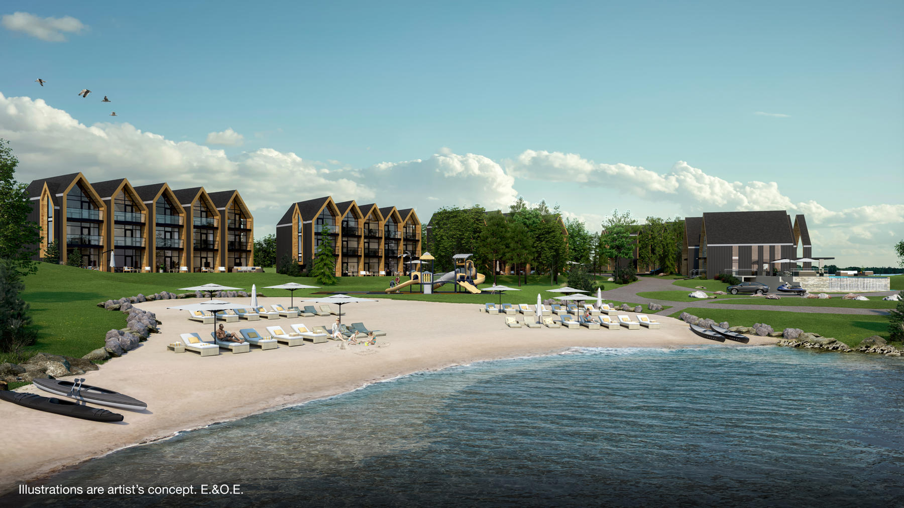 Luna Bay Muskoka Lakeside Cottages in Gravenhurst — rendering 6