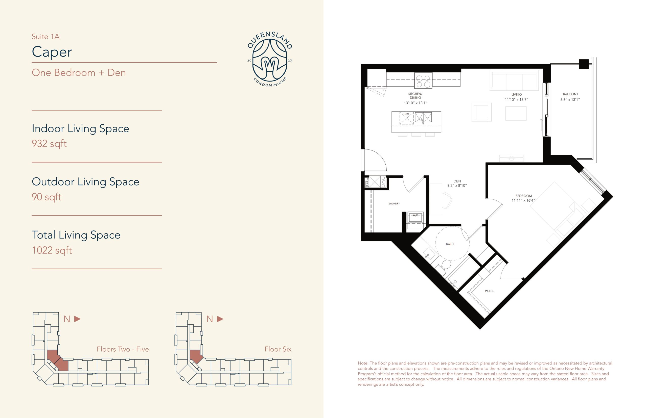 Caper - Suite 1A floor plan