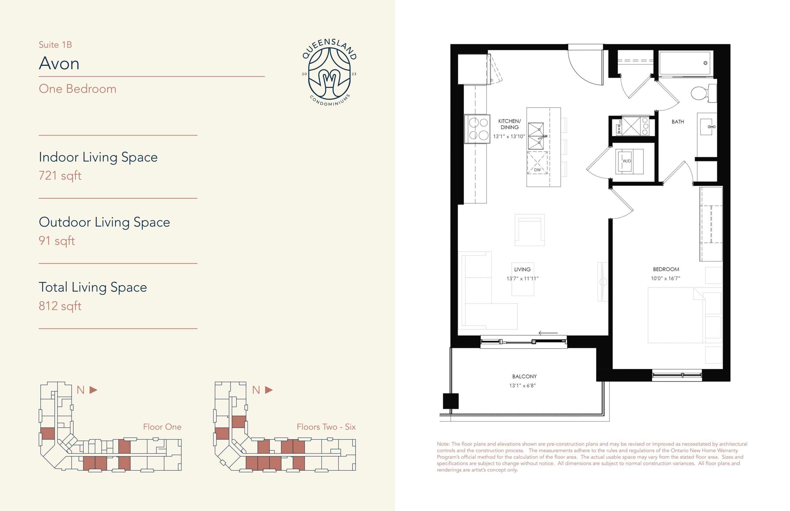 Avon - Suite 1B floor plan