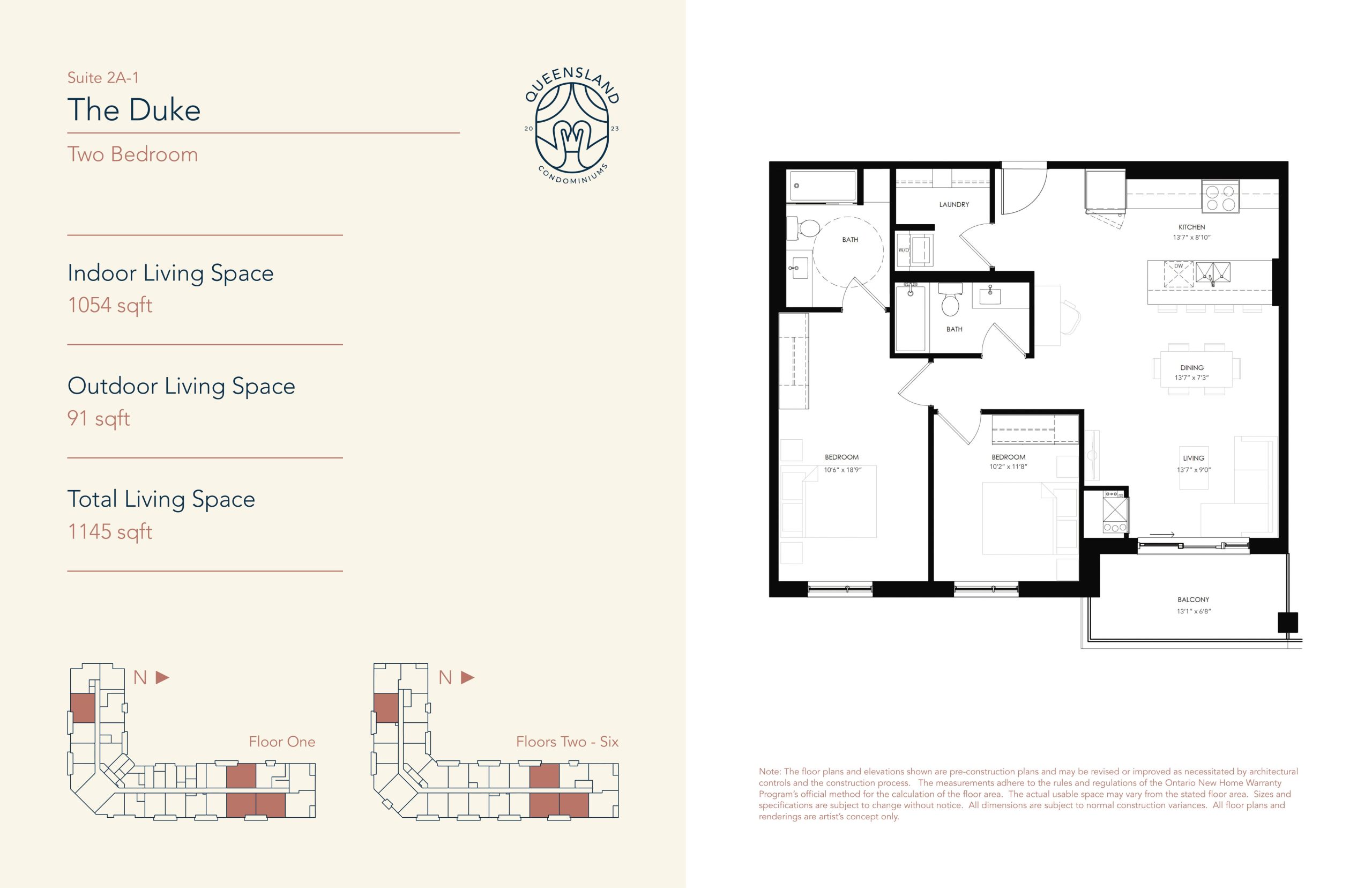 The Duke - Suite 2A-1 floor plan