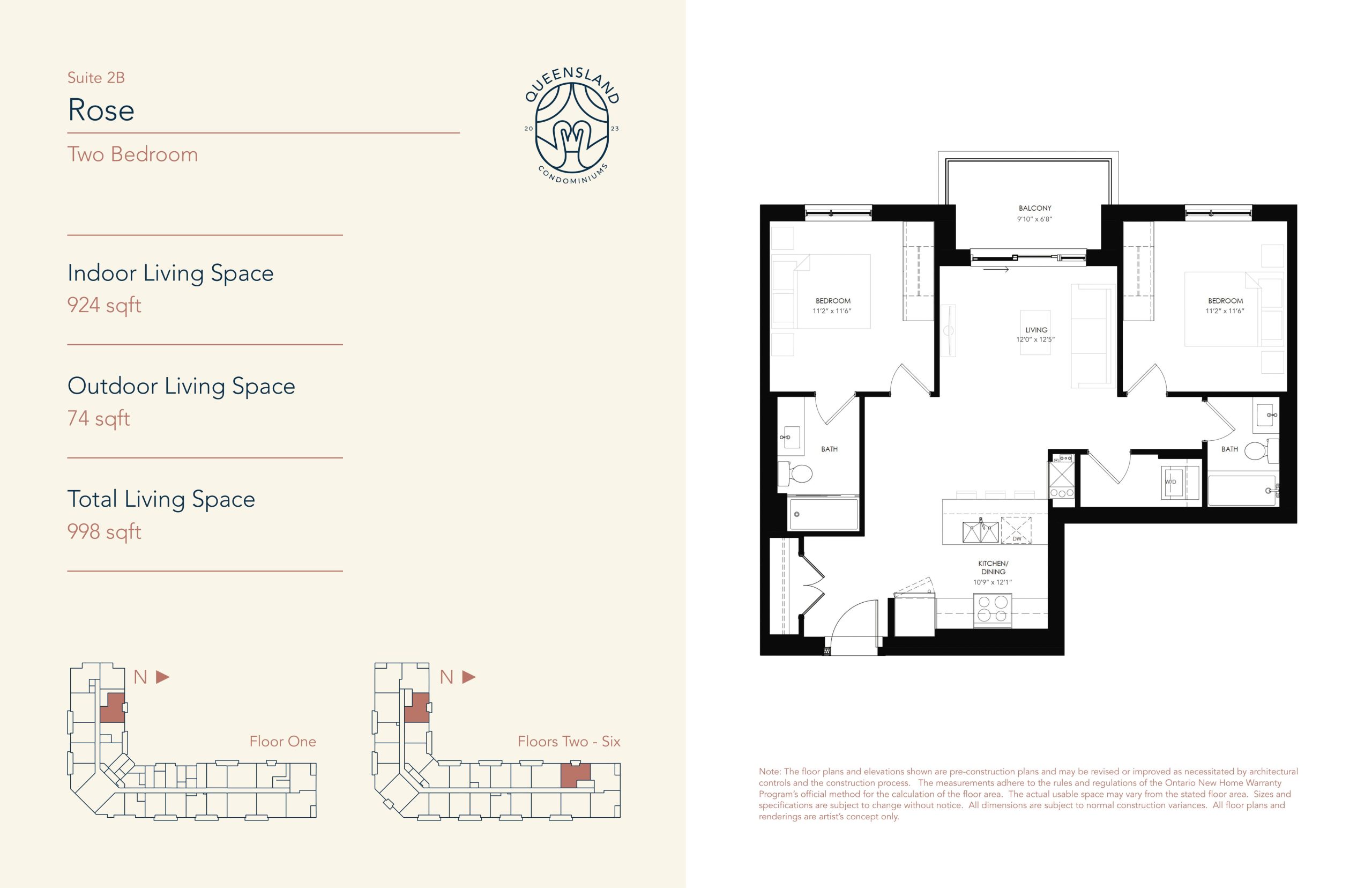 Rose - Suite 2B floor plan