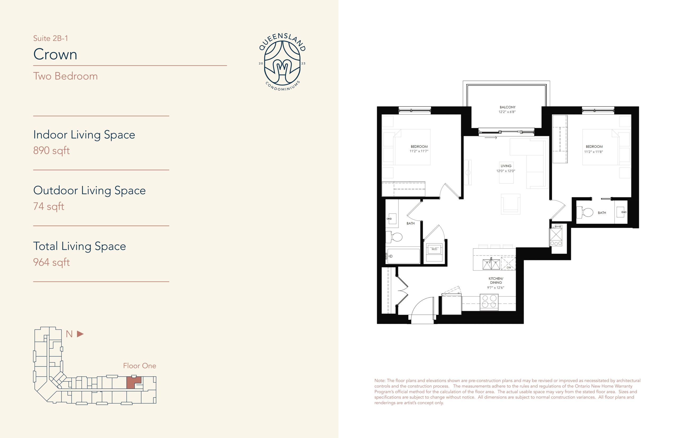 Crown - Suite 2B-1 floor plan