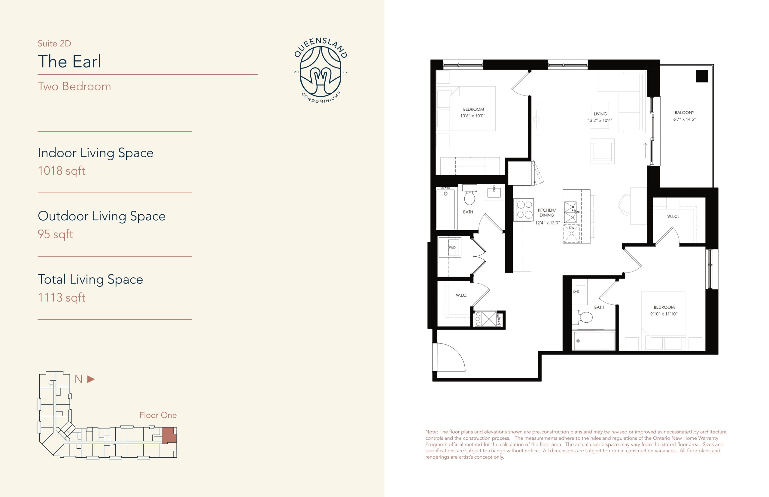 The Earl - Suite 2D floor plan