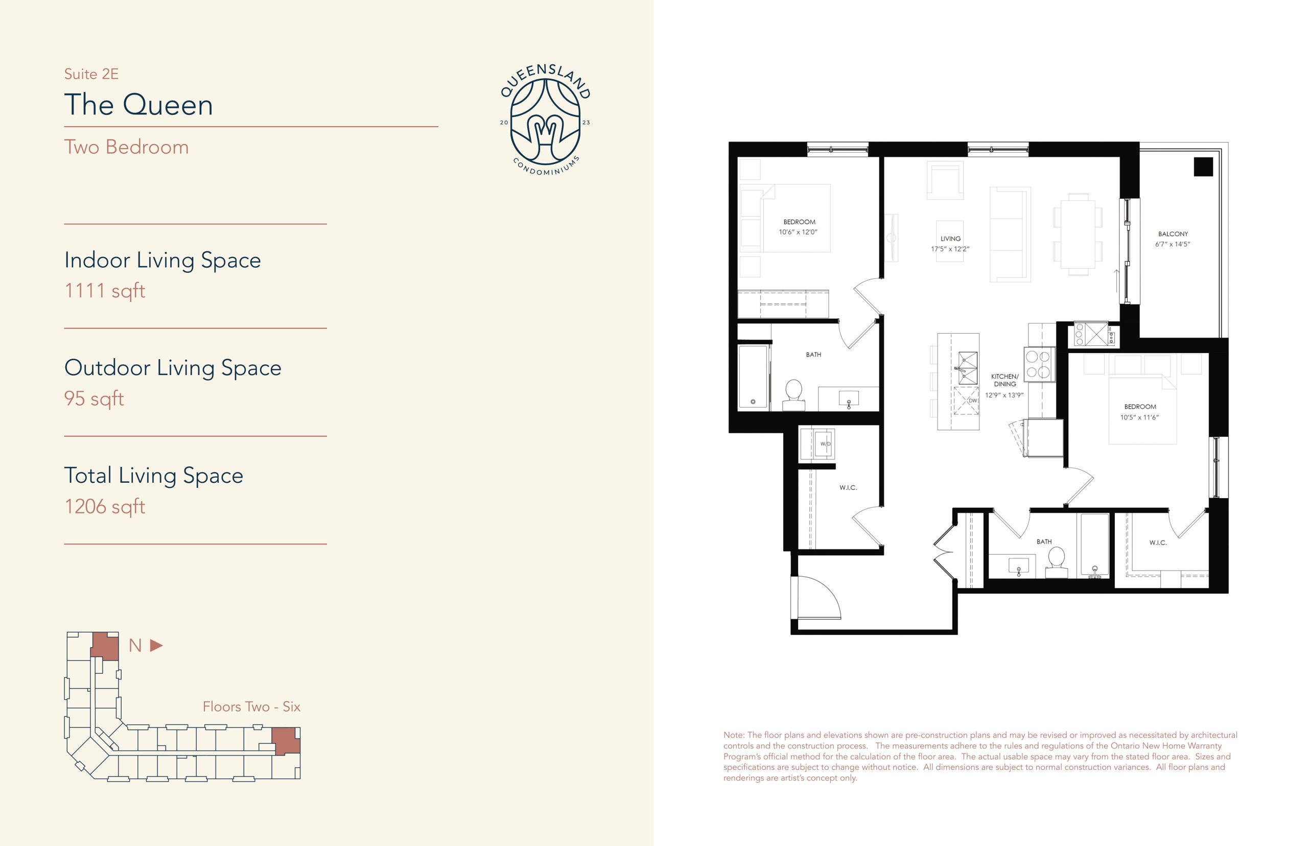 The Queen - Suite 2E floor plan