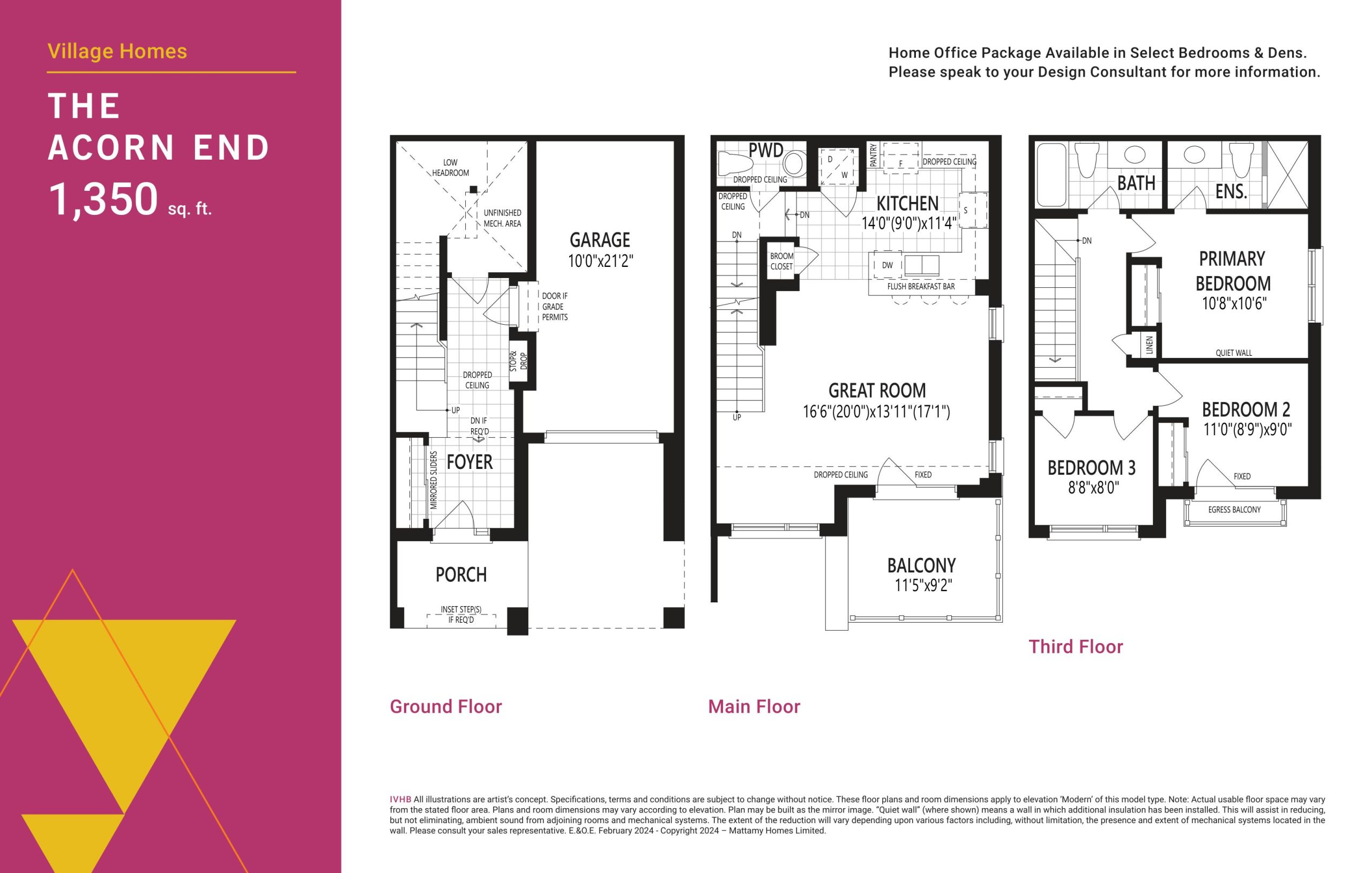 The Acorn End floor plan