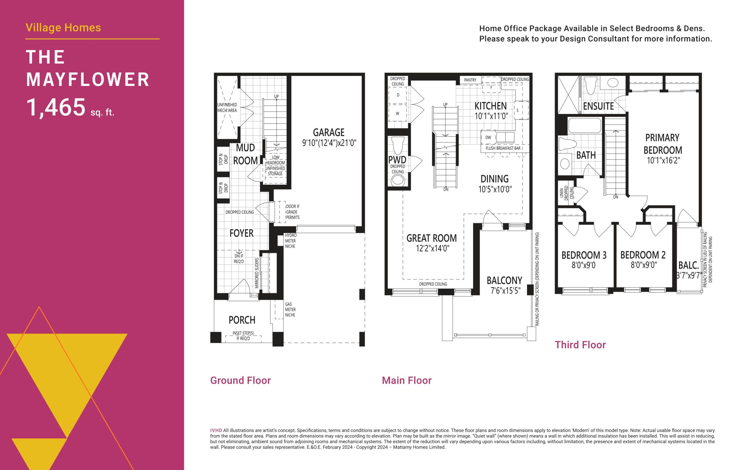 The Mayflower floor plan