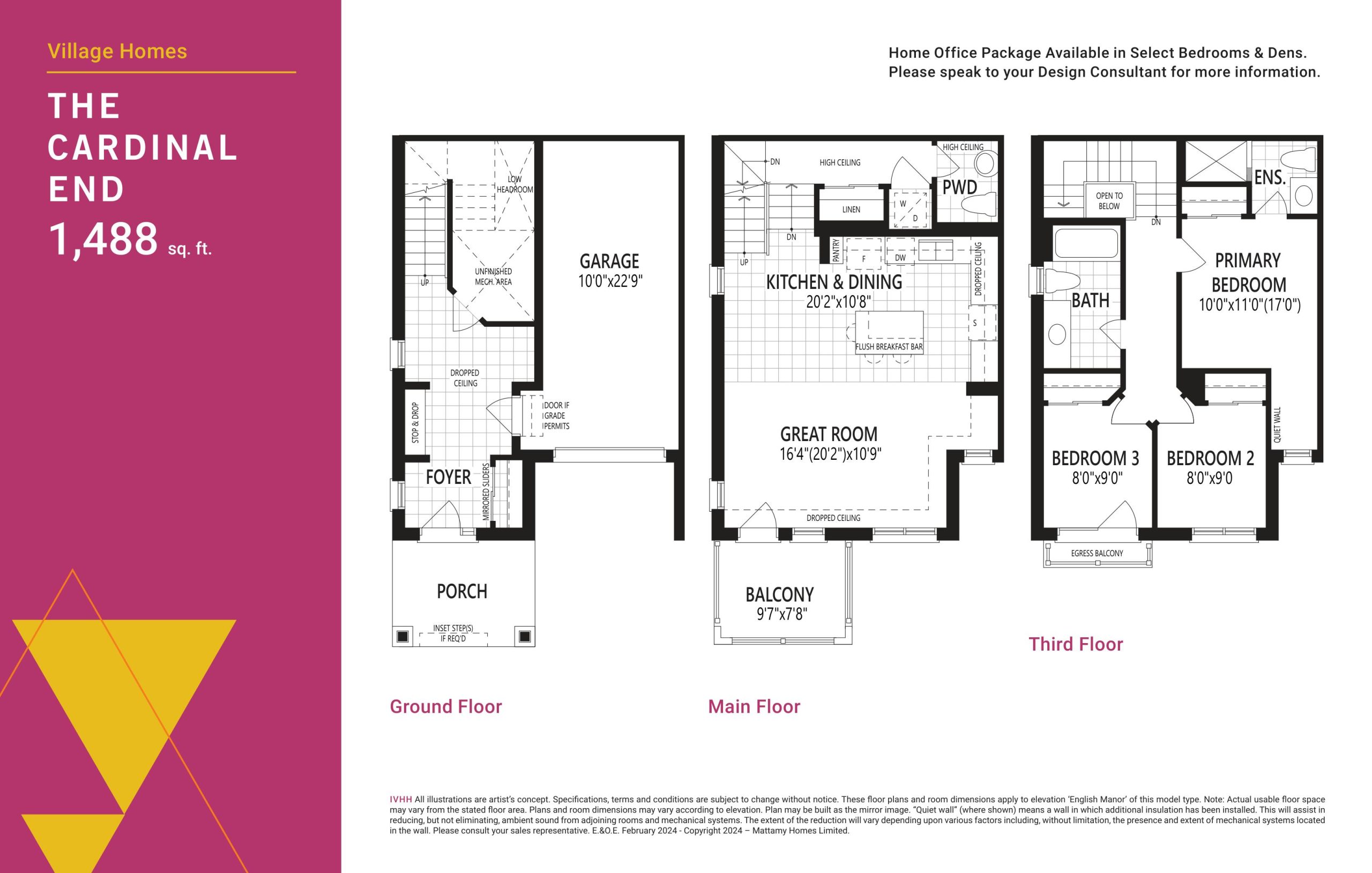 The Cardinal End floor plan