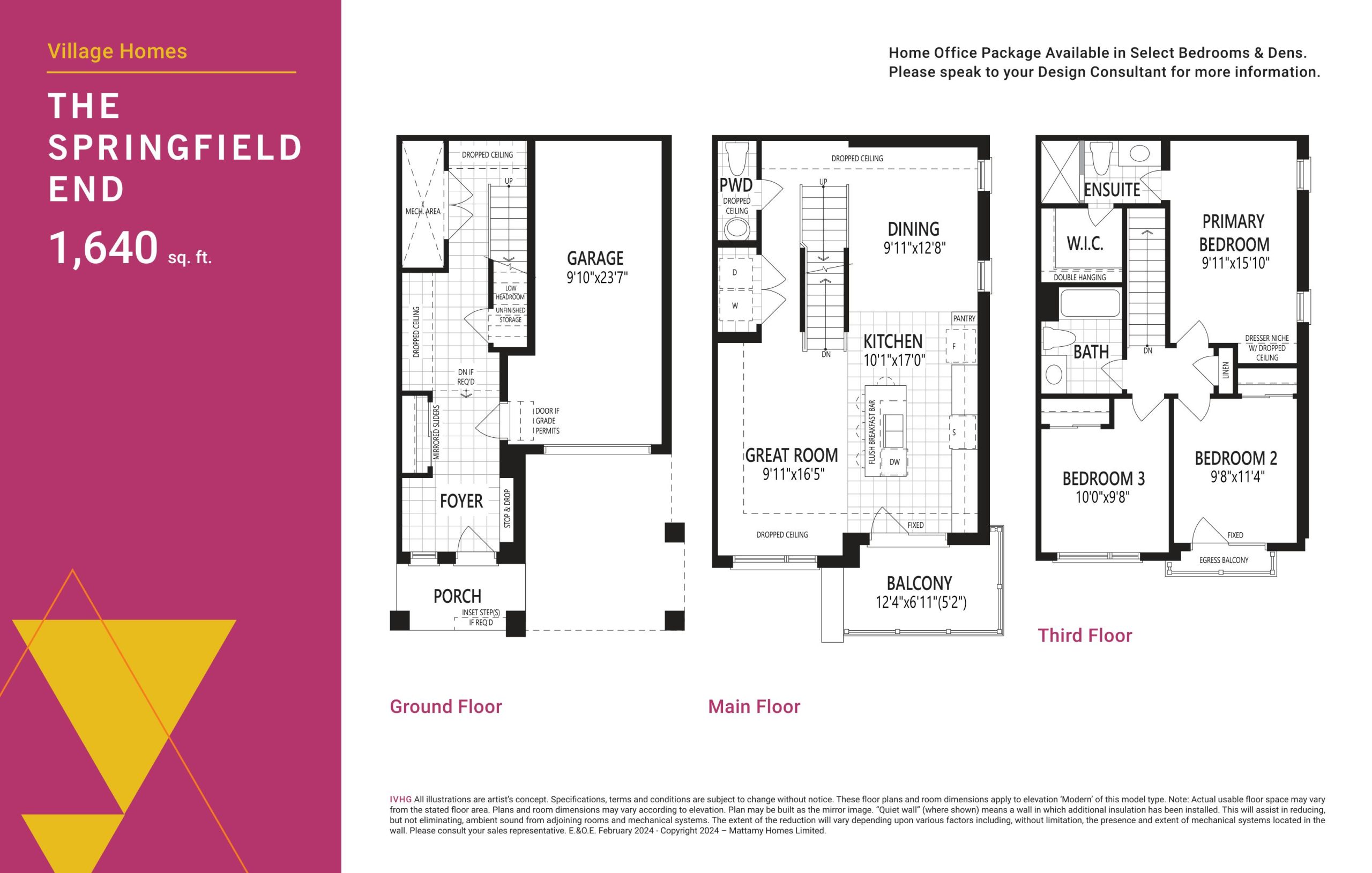 The Springfield End floor plan