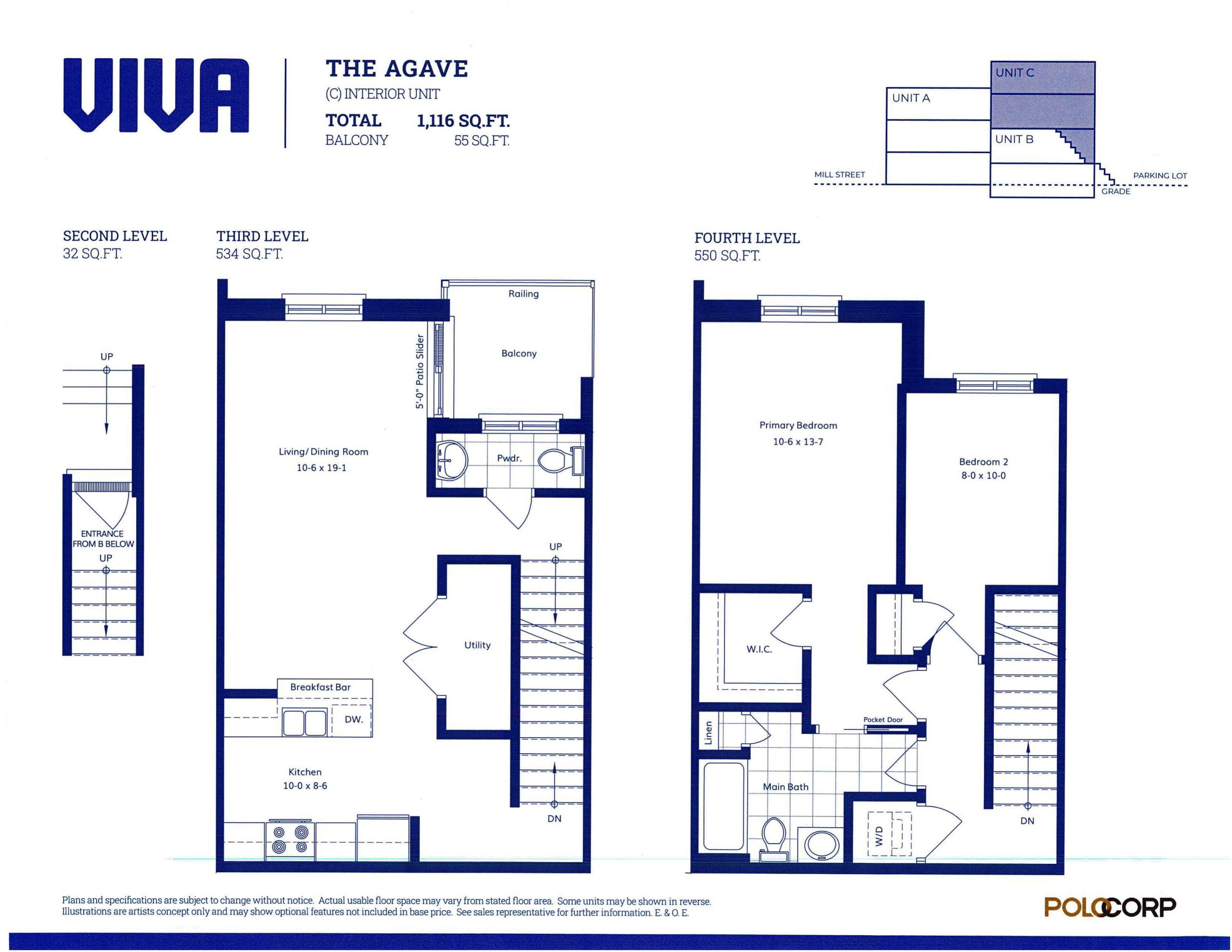 The Agave (Interior) floor plan
