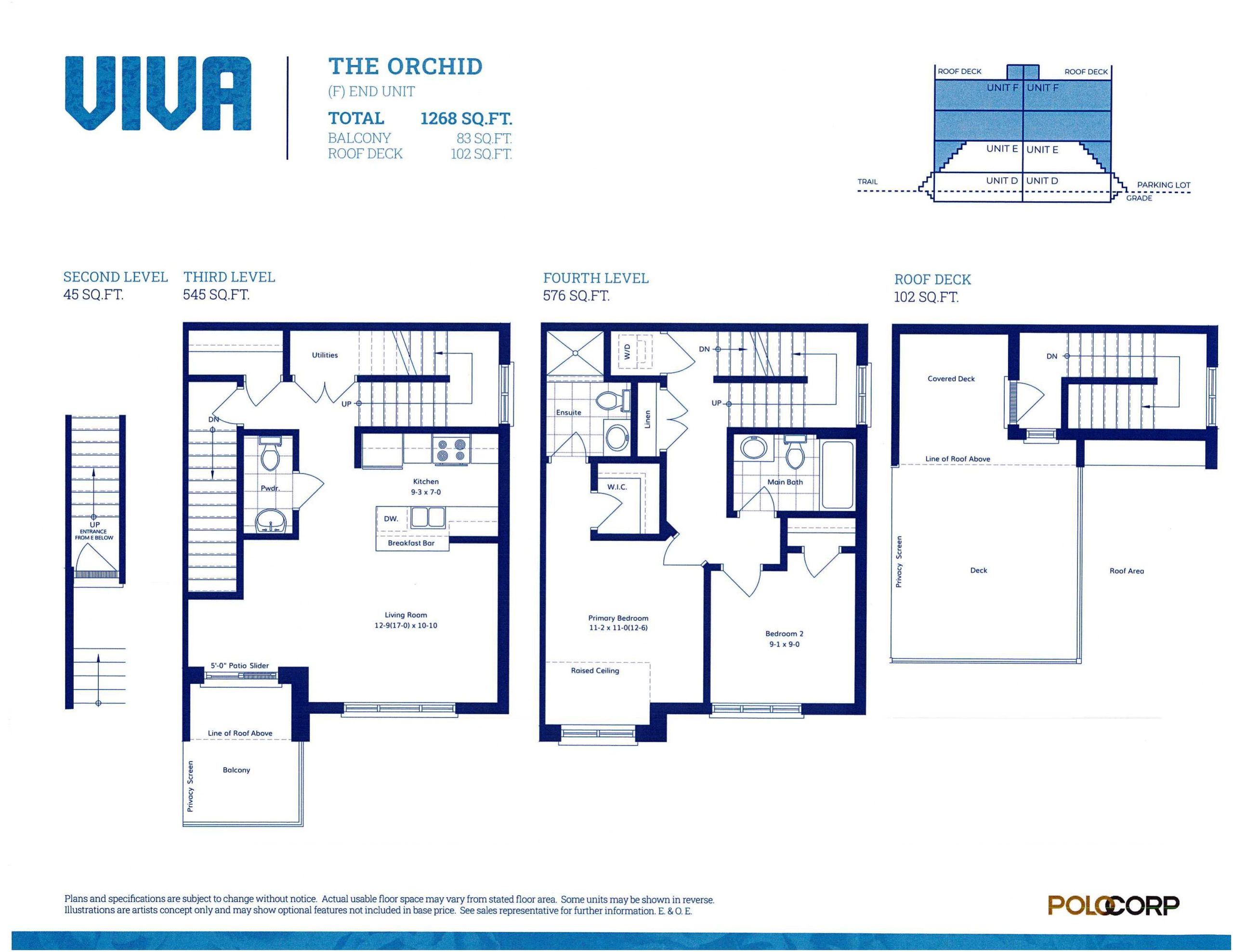 The Orchid (End) floor plan