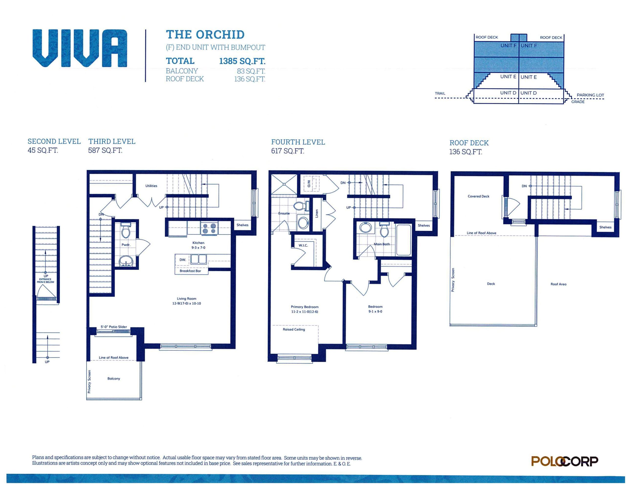 The Orchid (End) w/Bumpout floor plan