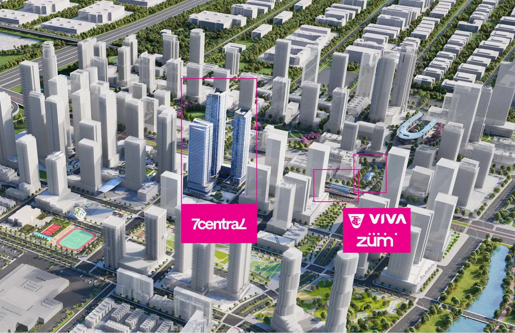 7Central Condos in Vaughan — rendering 4
