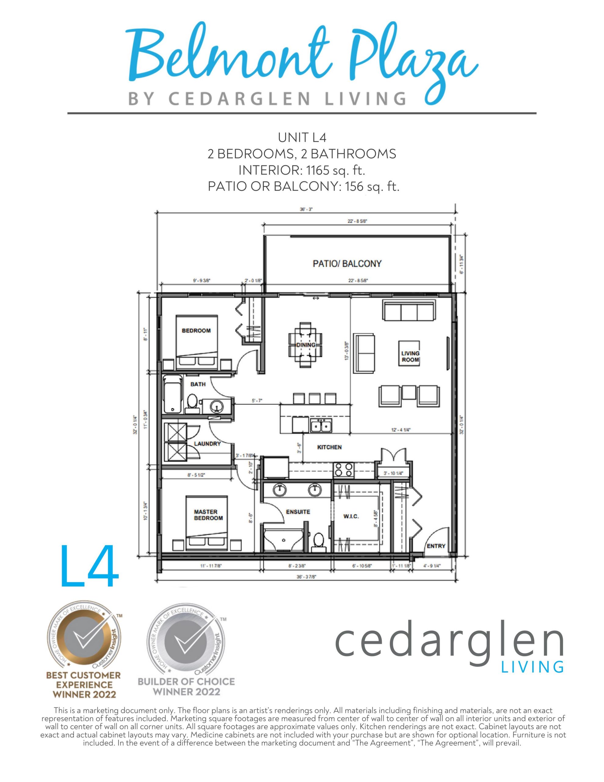 Unit L4 floor plan