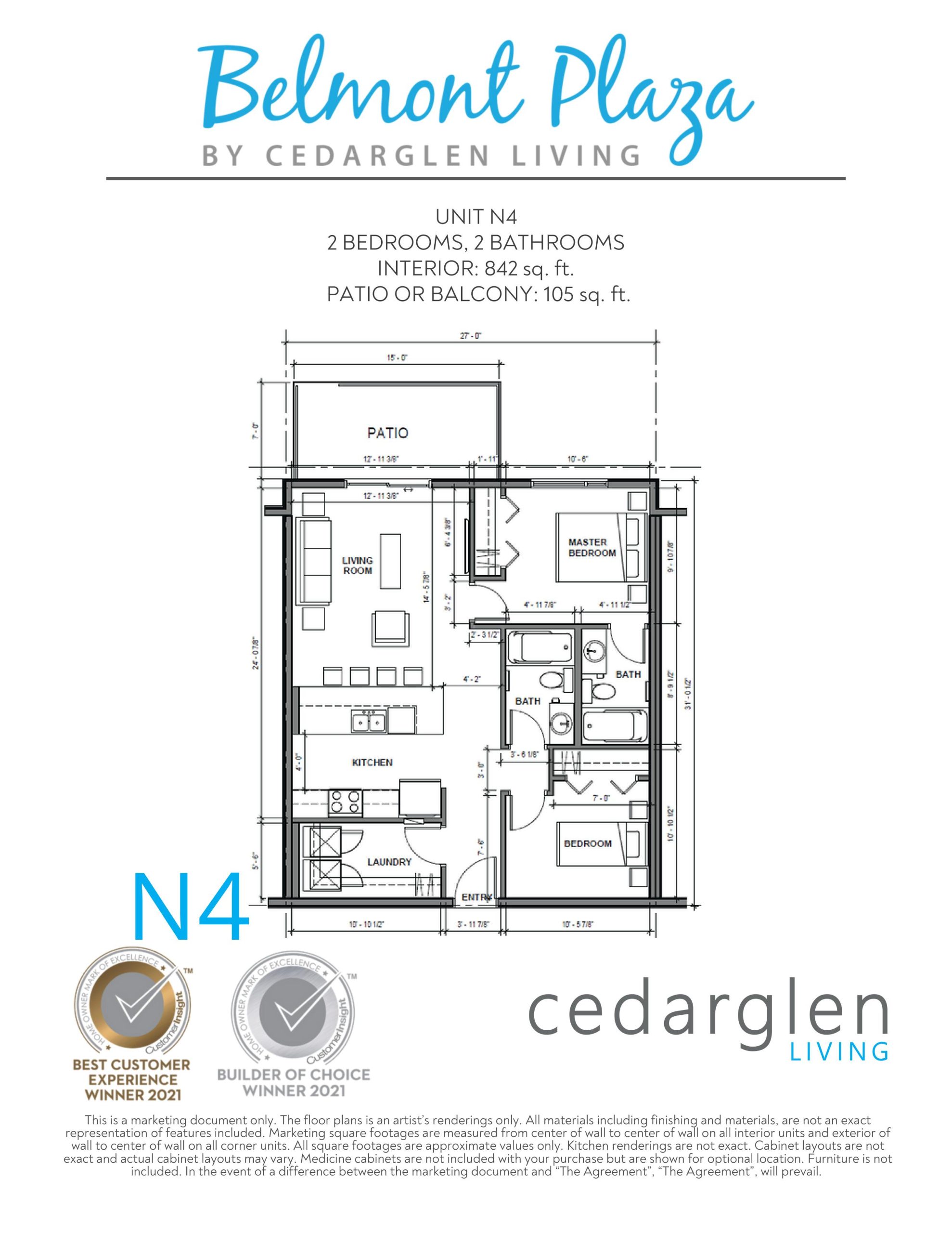 Unit N4 floor plan