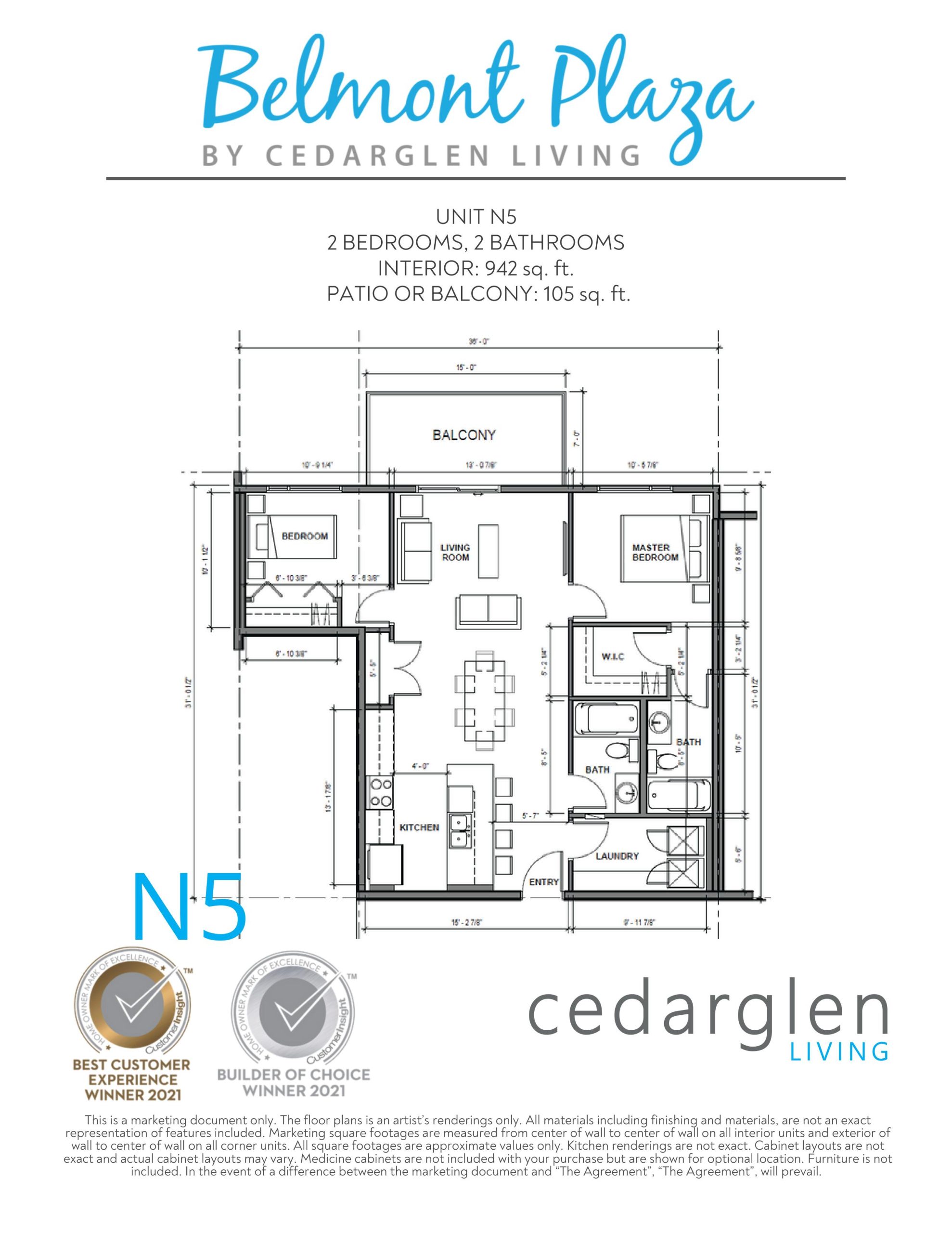 Unit N5 floor plan