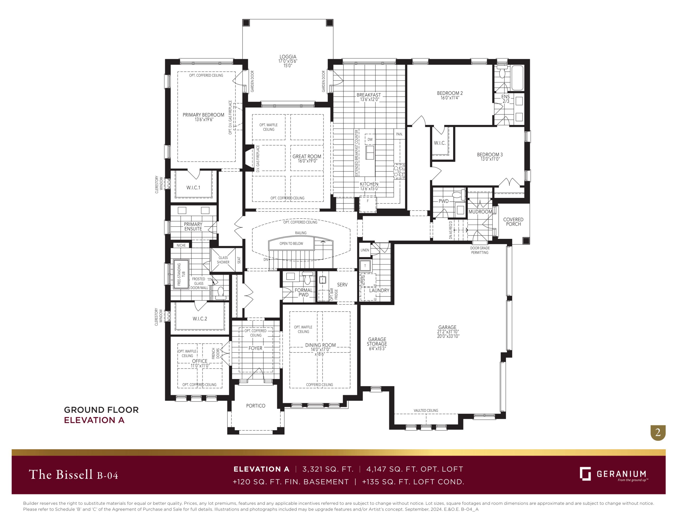 The Bissell - Elevation A floor plan