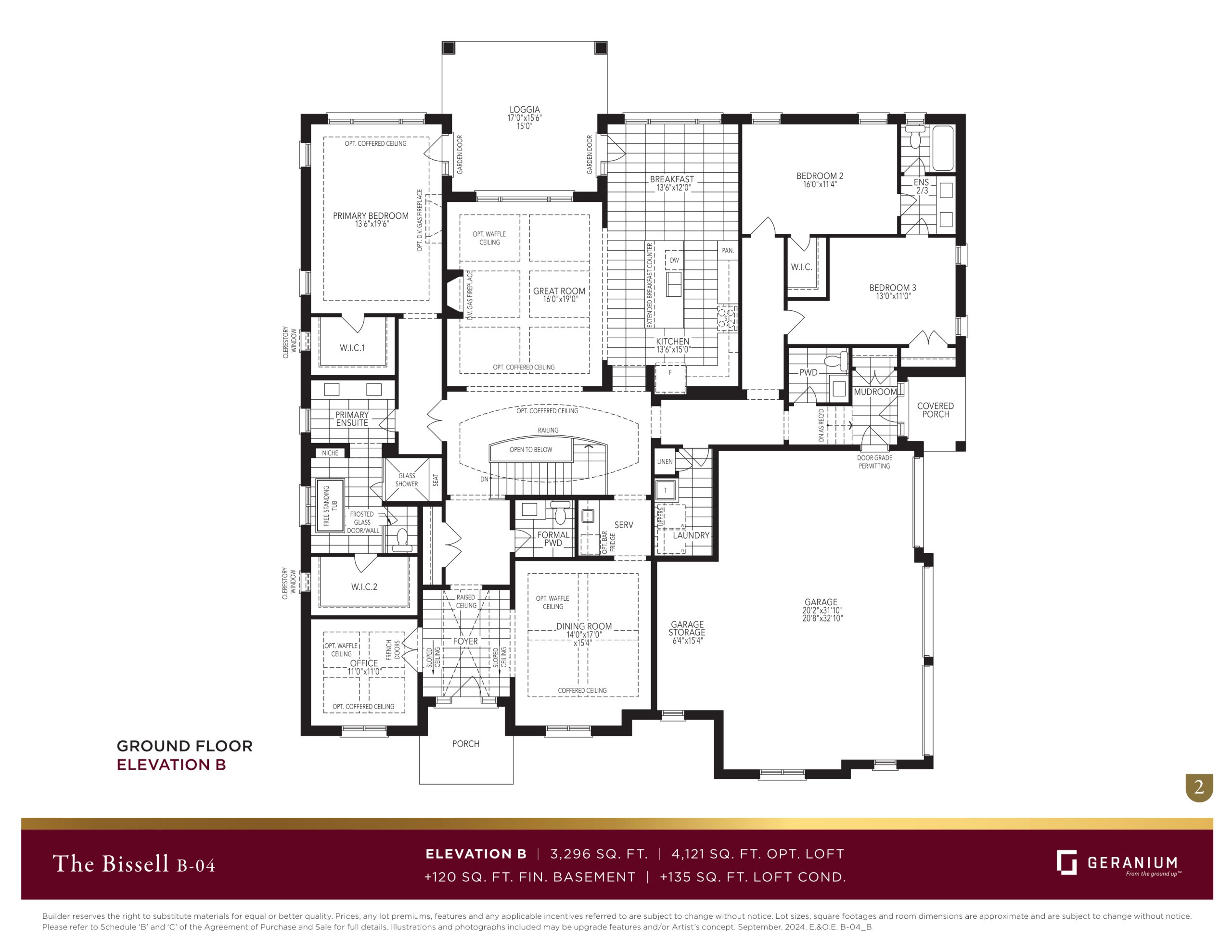 The Bissell - Elevation B floor plan
