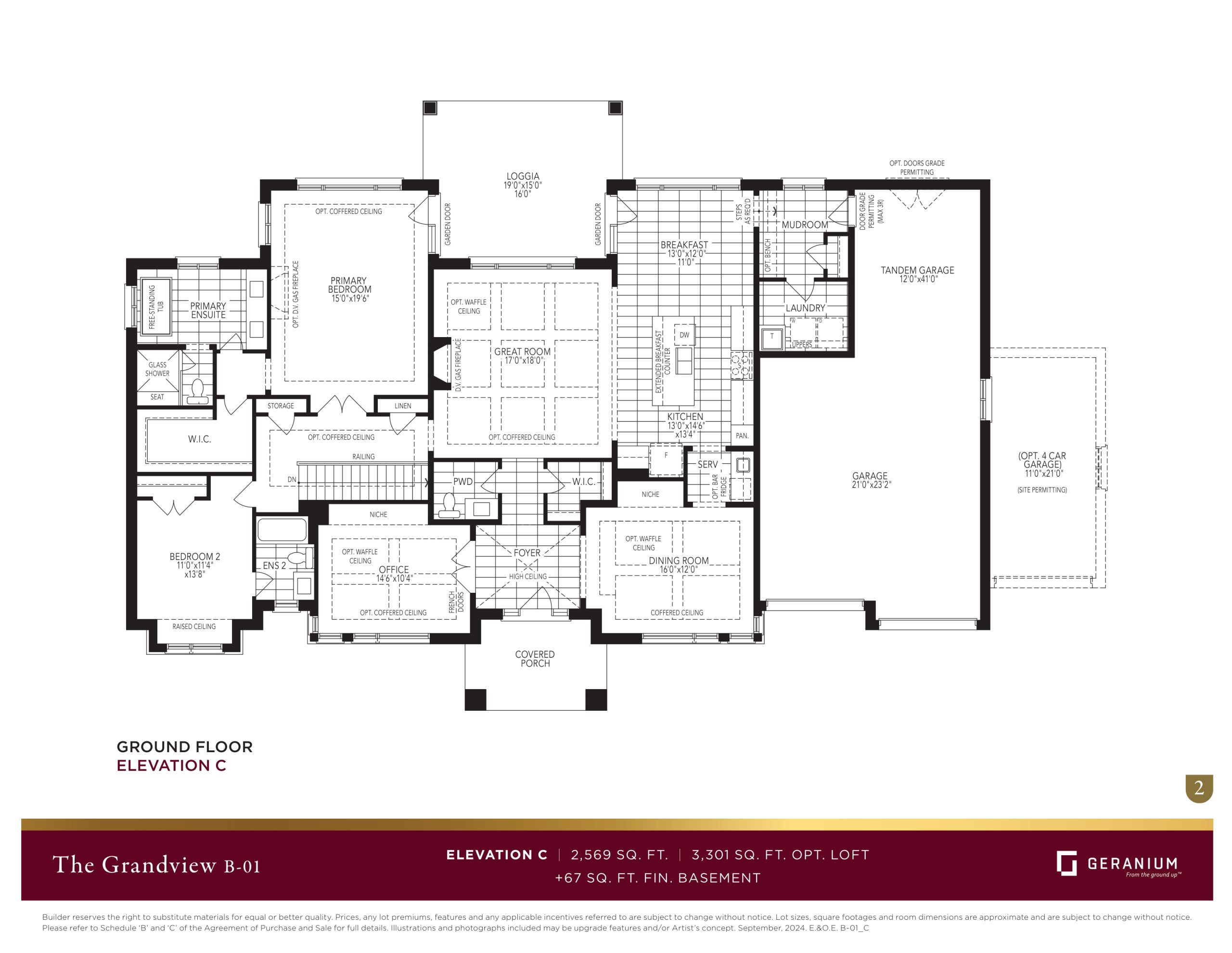 The Grandview - Elevation C floor plan