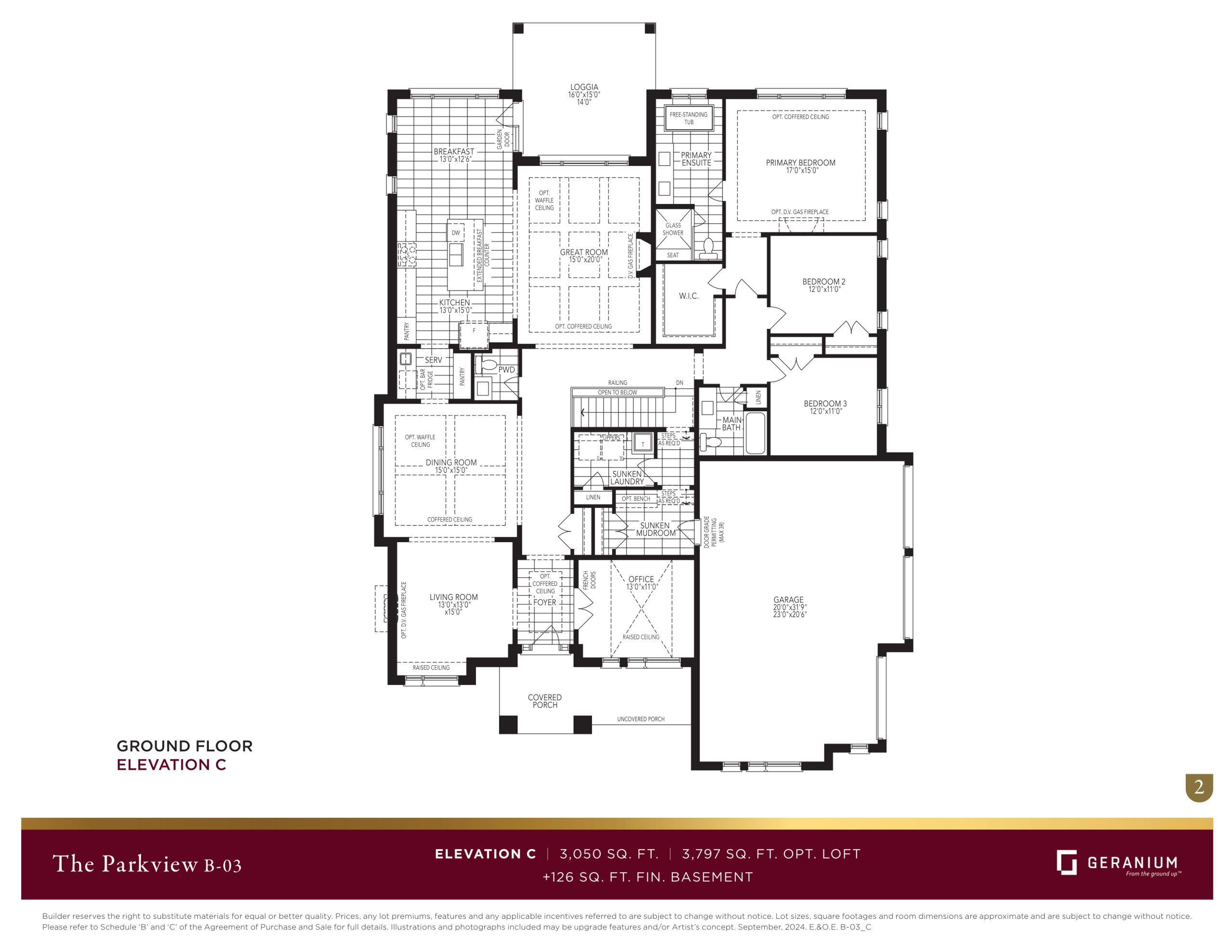 The Parkview - Elevation C floor plan
