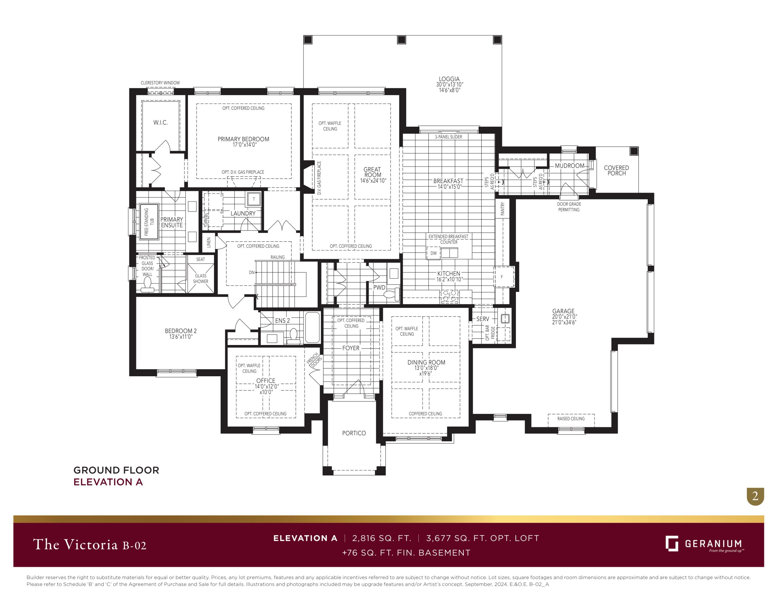 The Victoria - Elevation A floor plan