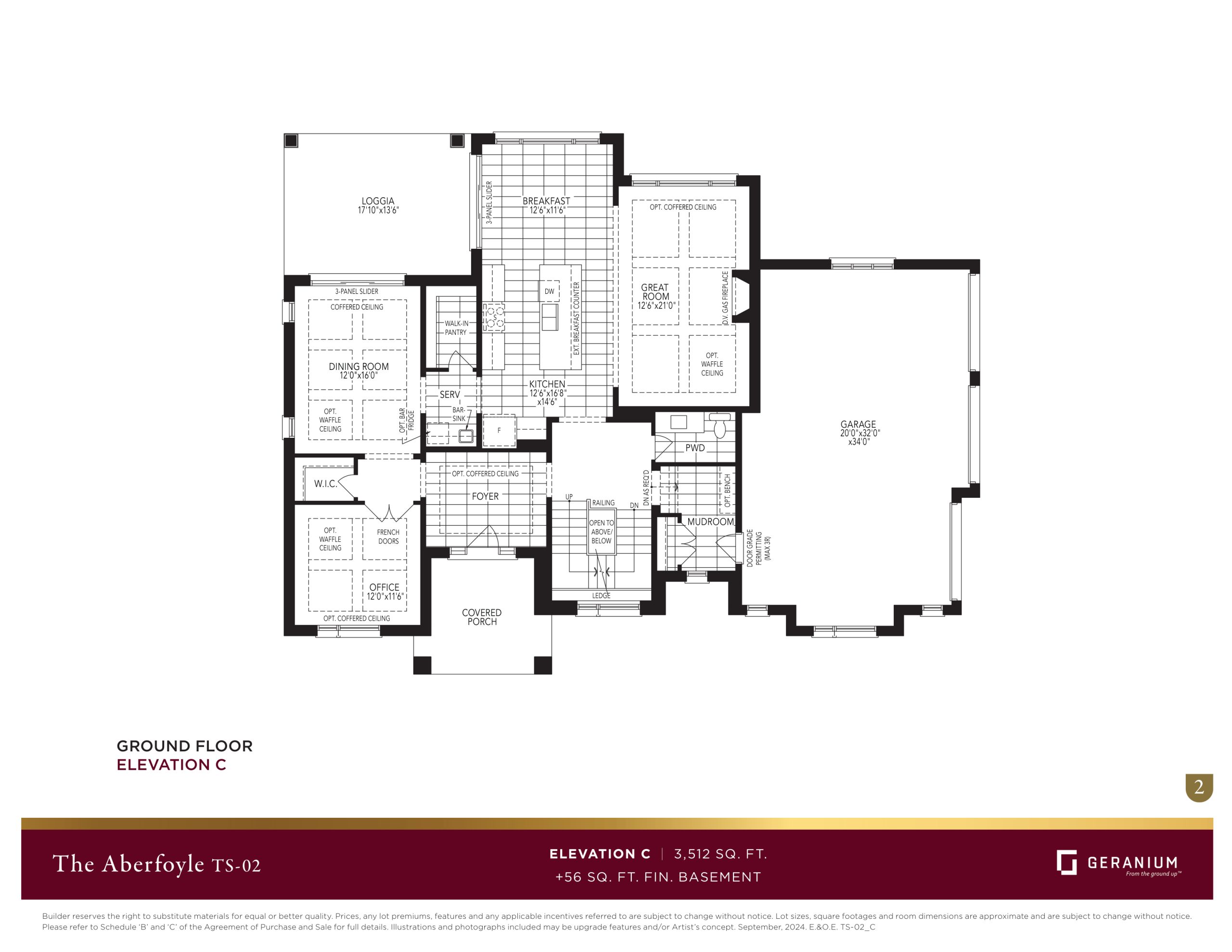The Aberfoyle - Elevation C floor plan