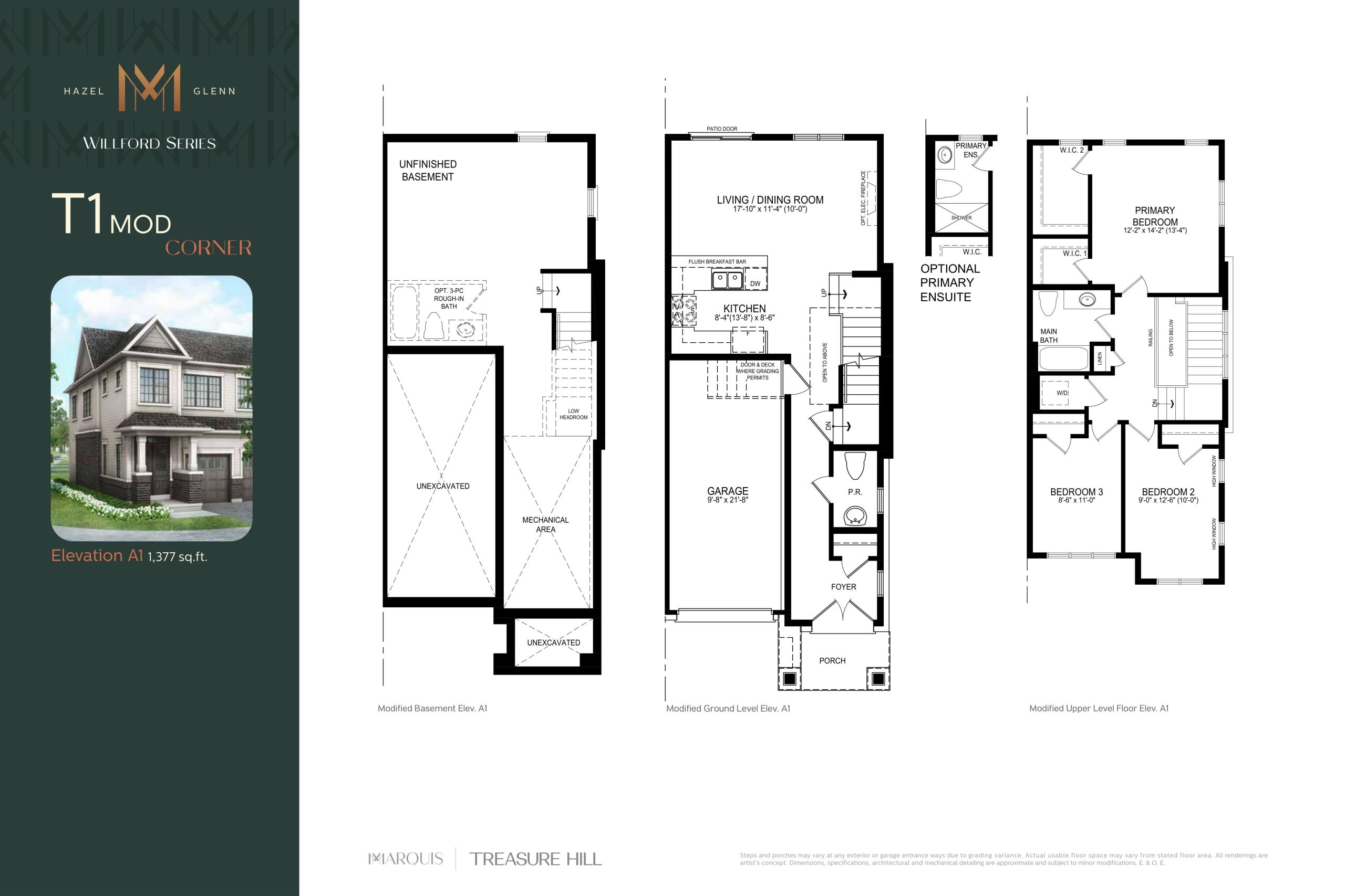 T1 MOD Corner floor plan