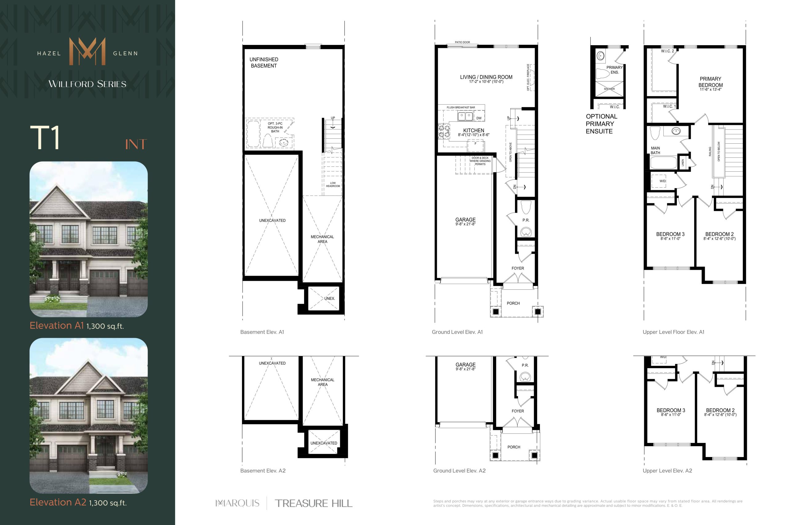T1 Interior floor plan