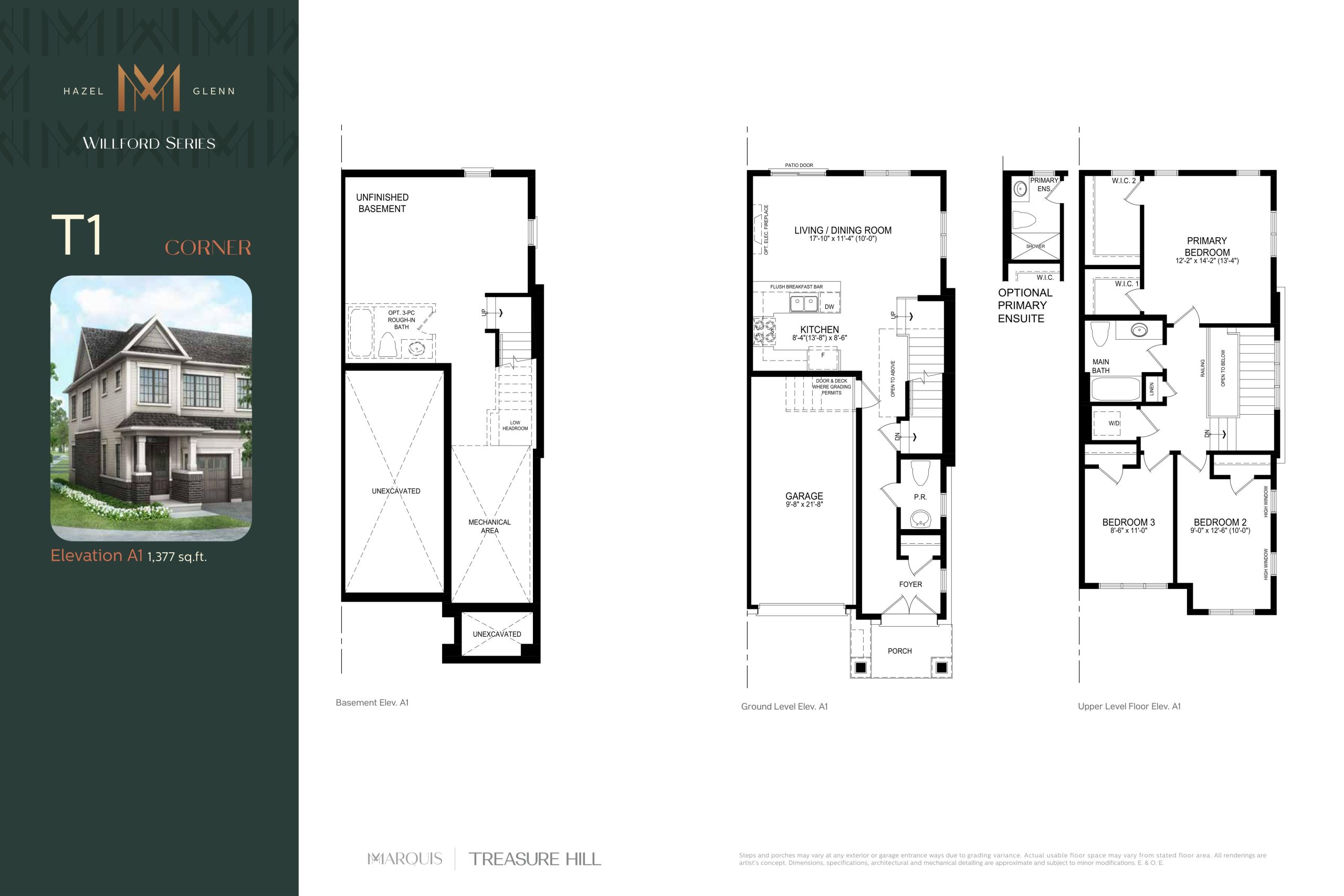 T1 Corner floor plan