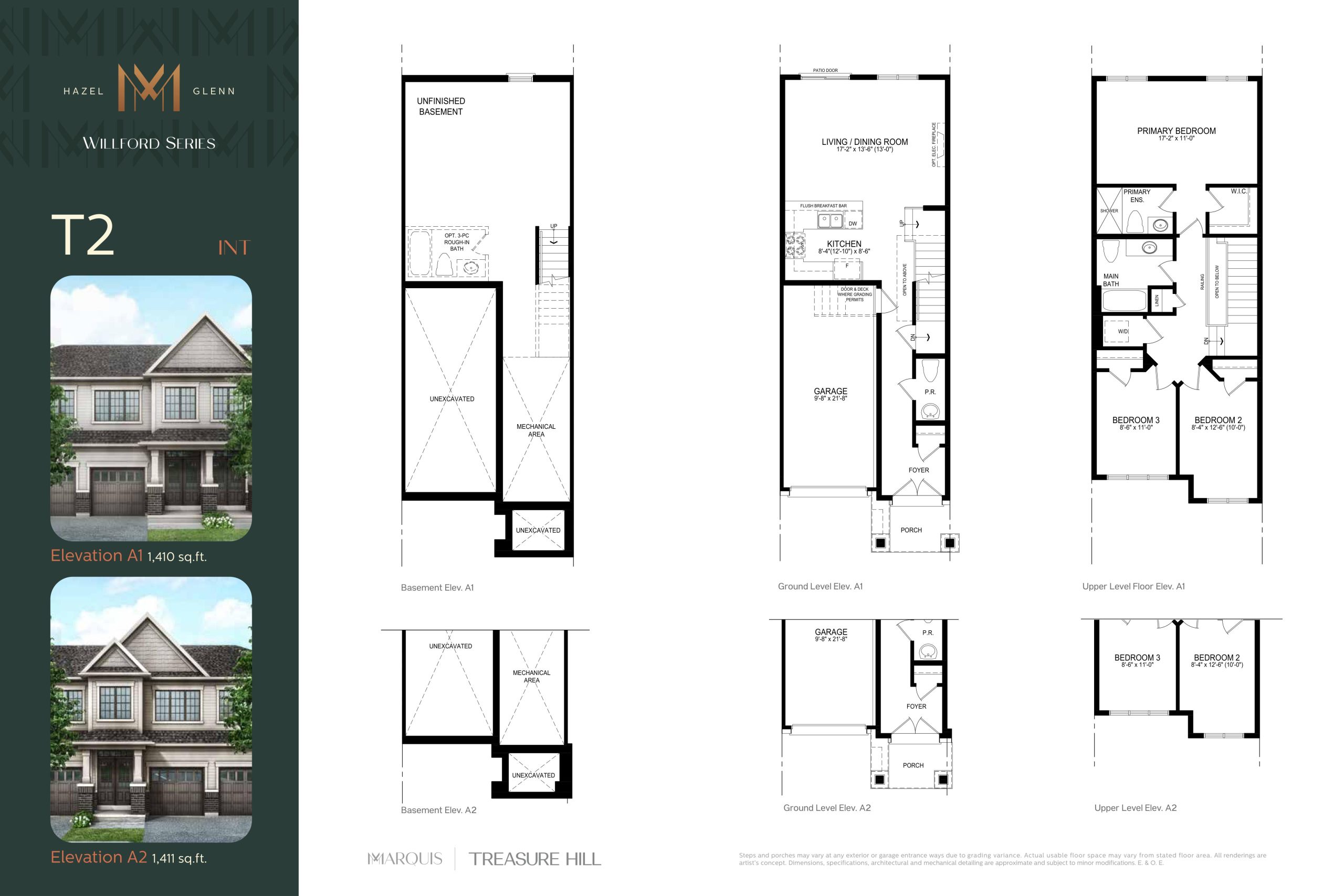 T2 Interior floor plan