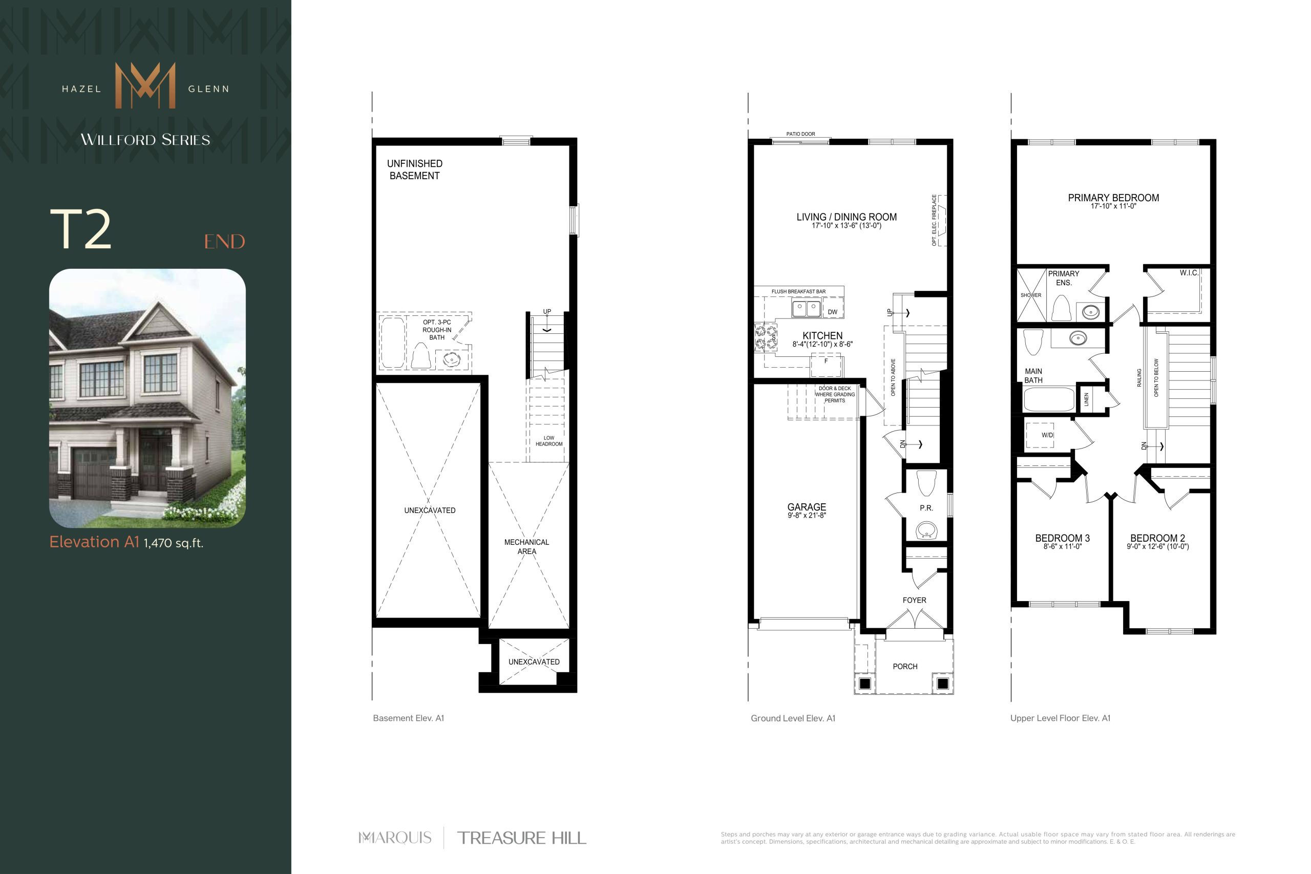 T2 End floor plan