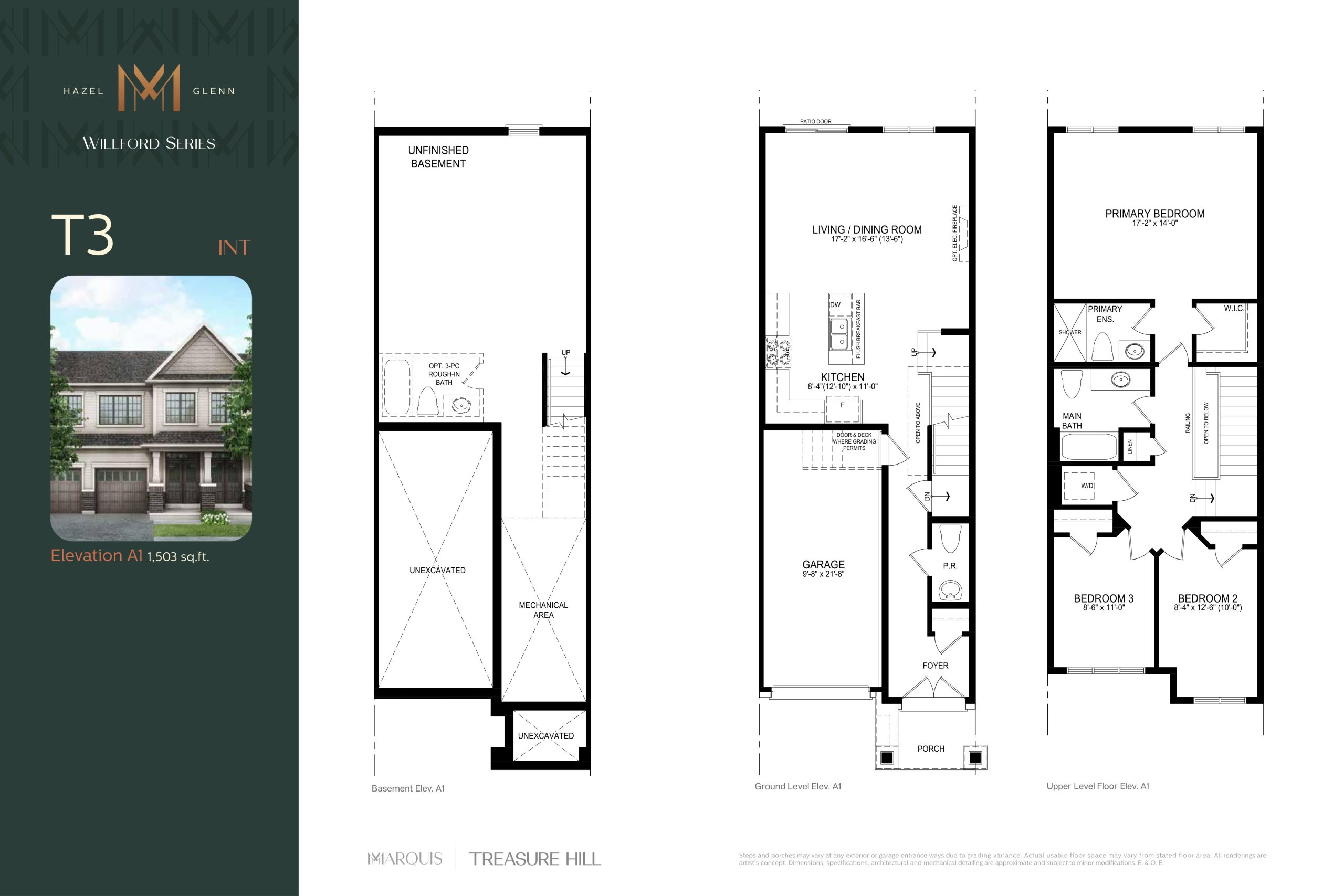 T3 Interior floor plan